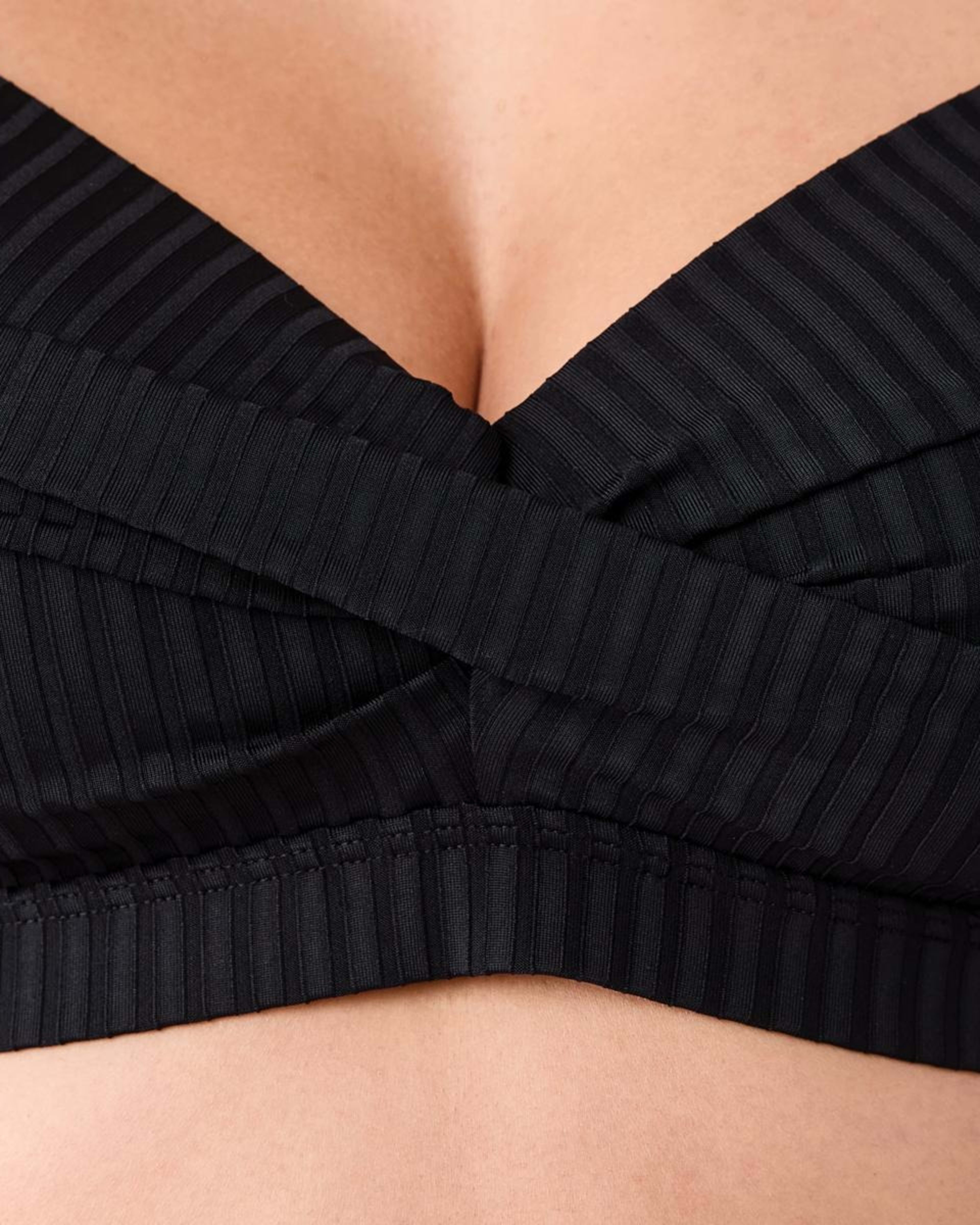 5 Twist Front Bikini Top BLACK, 5 of 6