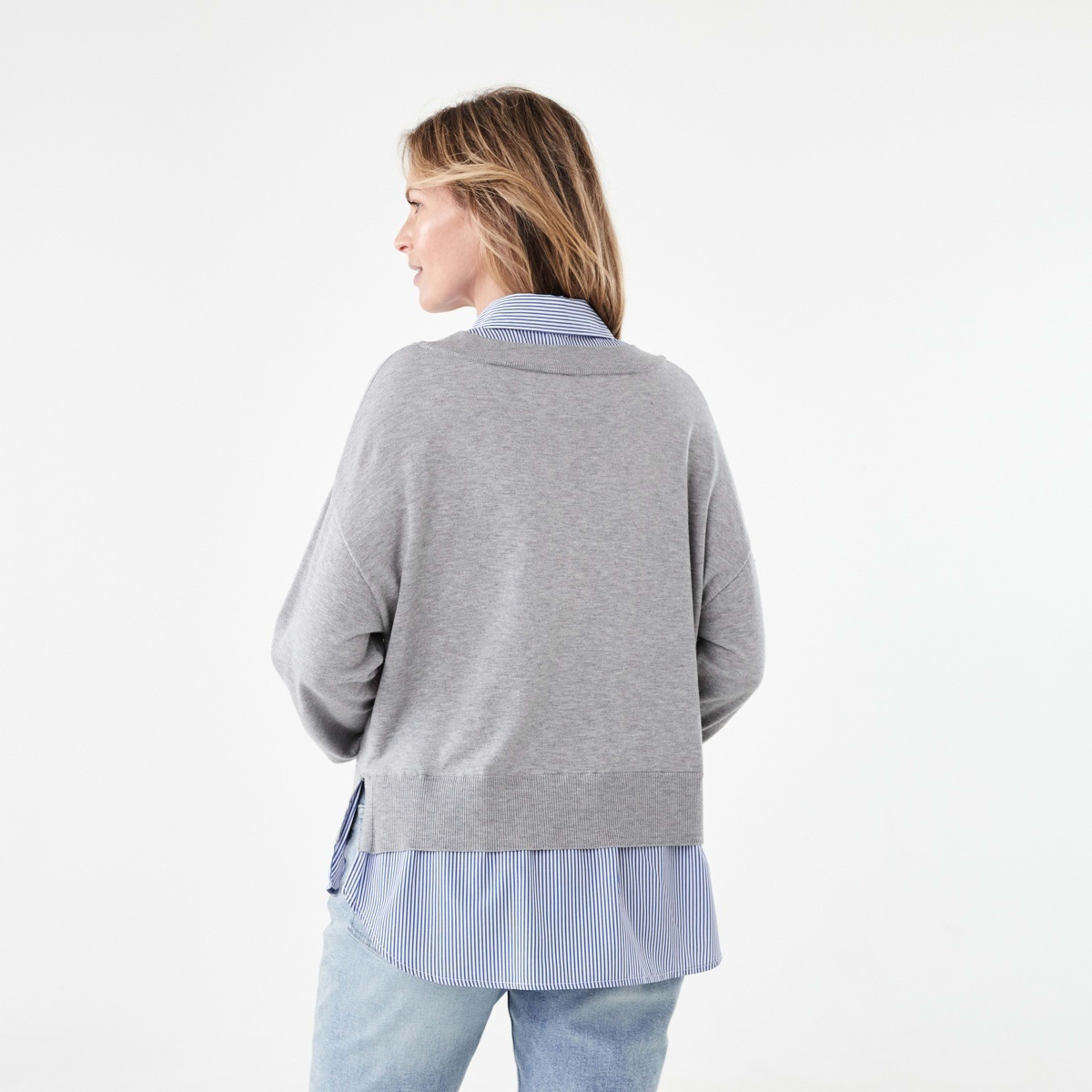 3 Twofer Jumper Grey Marle, 3 of 7