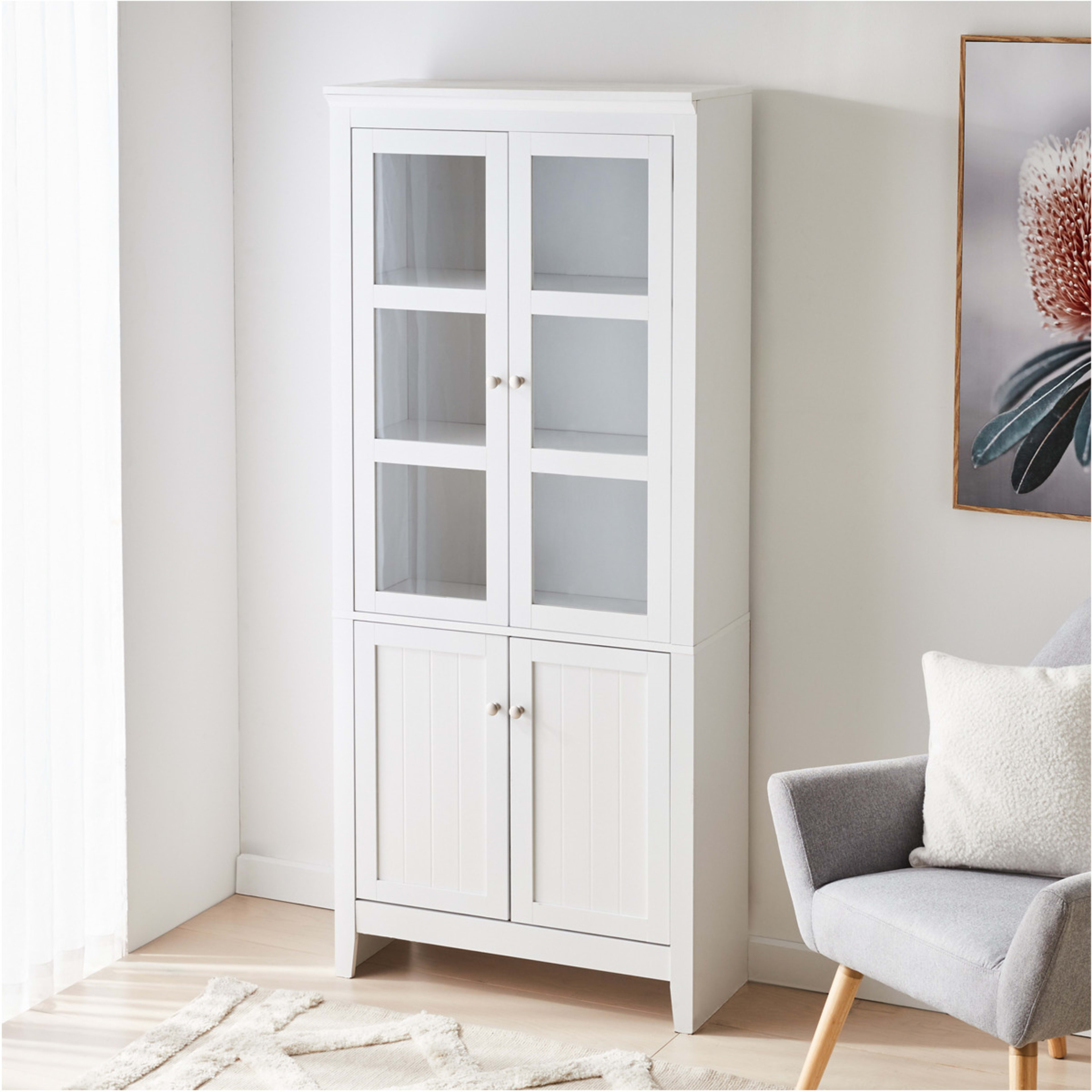 Hamptons Cabinet - White - Kmart