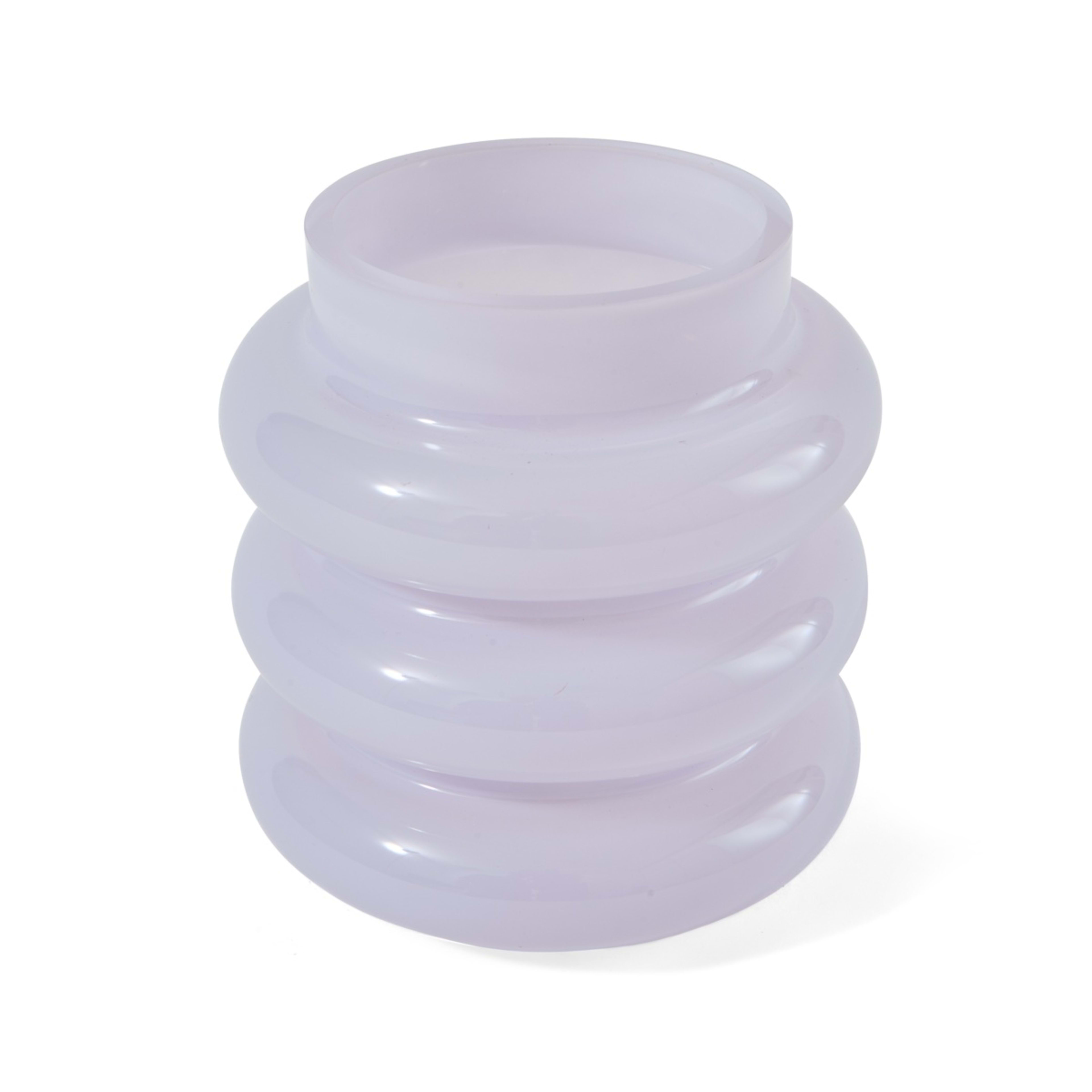 3 Lilac Bubble Glass Vase, 3 of 4