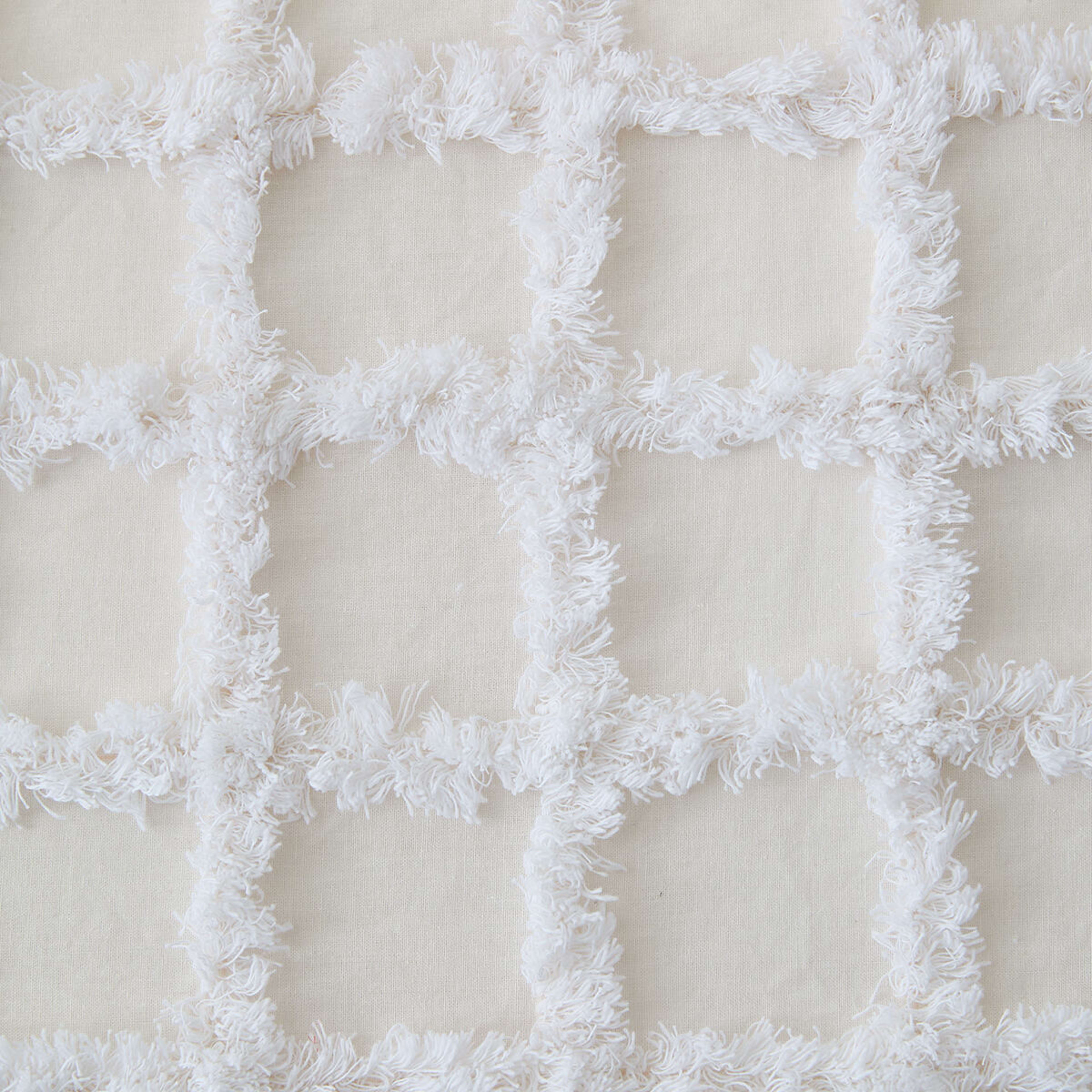 5 Ari Cotton Quilt Cover Set - Double Bed, White, 5 of 6