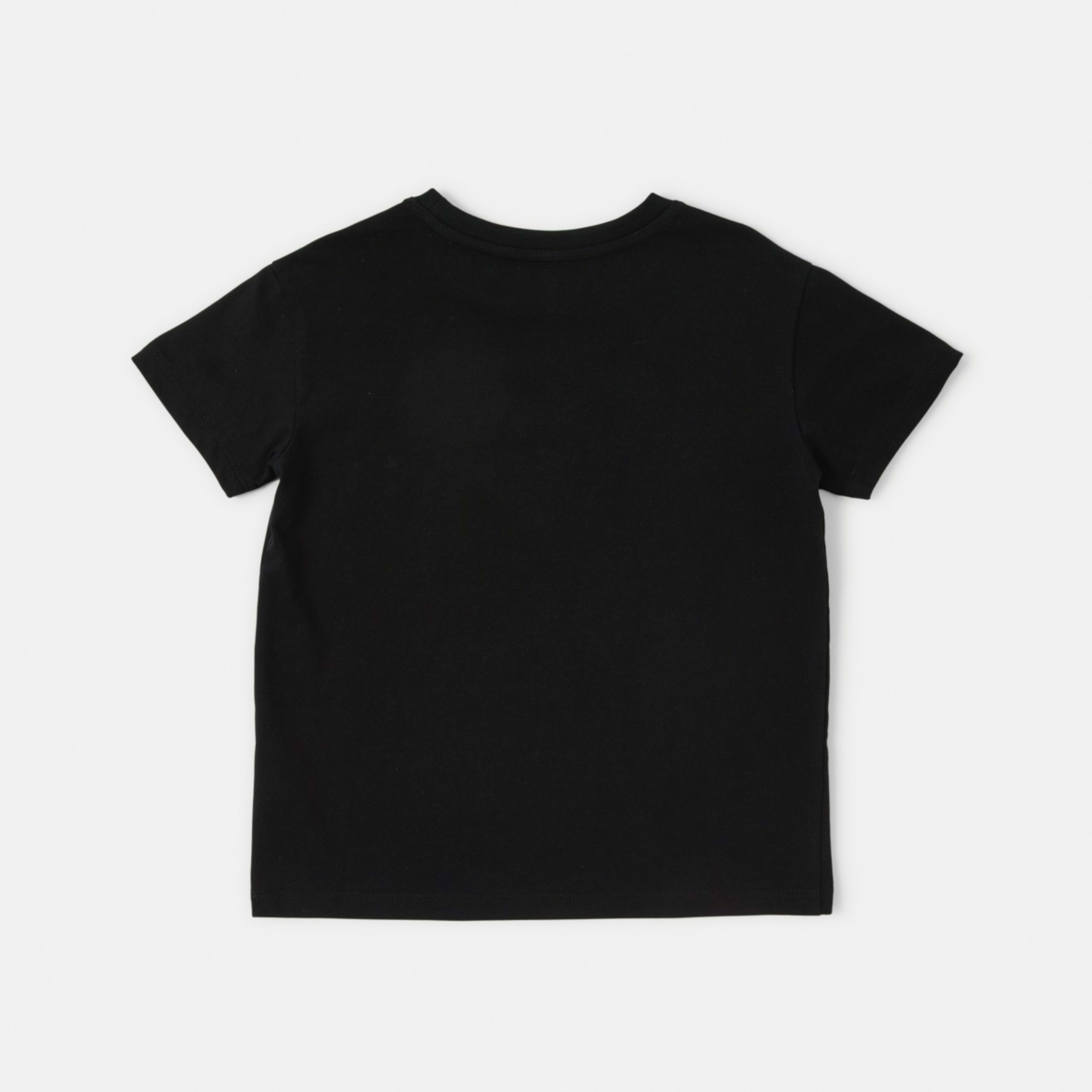 8 Mirror Foil Print T-shirt Blk Soccr, 8 of 8