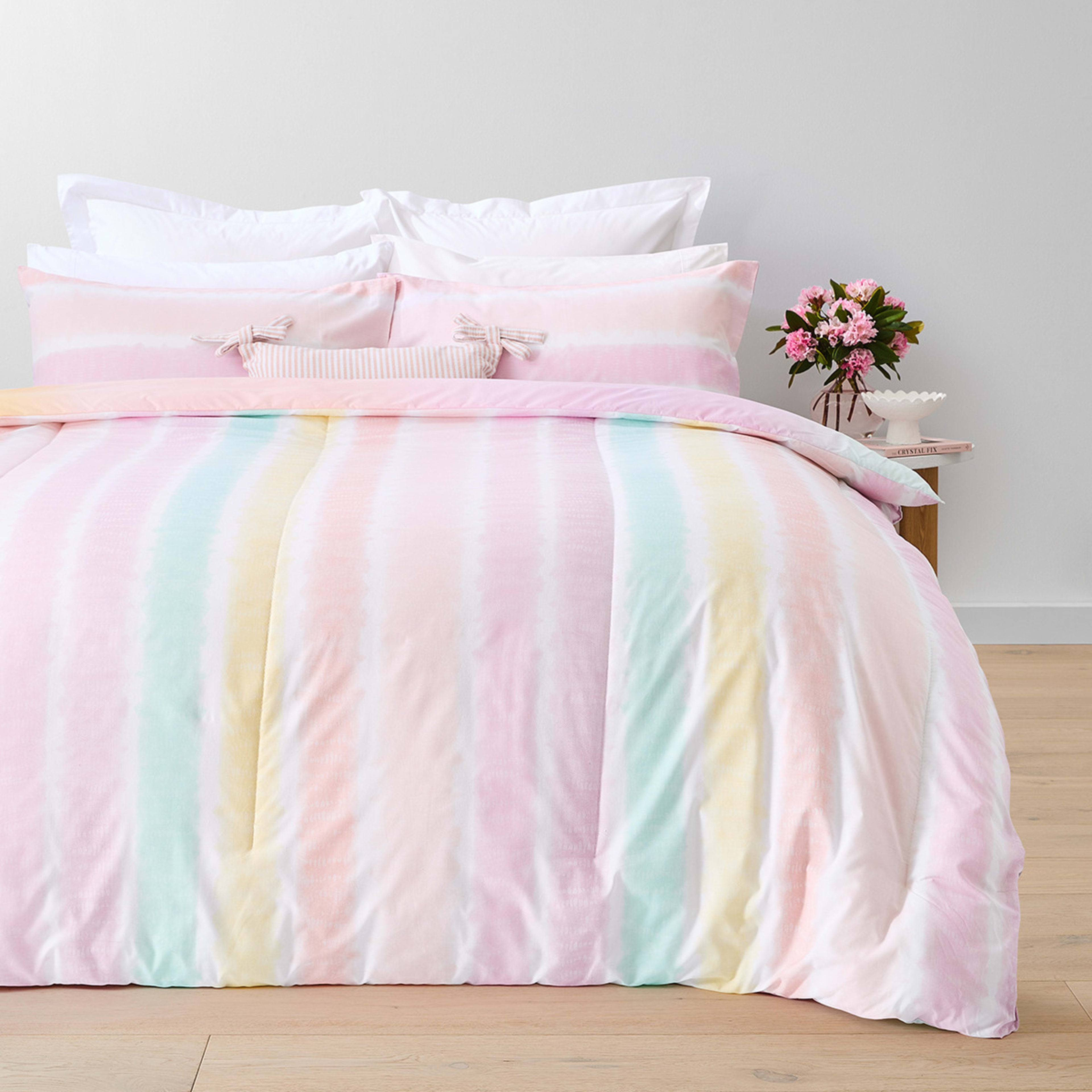 1 Ombre Cotton Rich Reversible Comforter Set - Double Bed