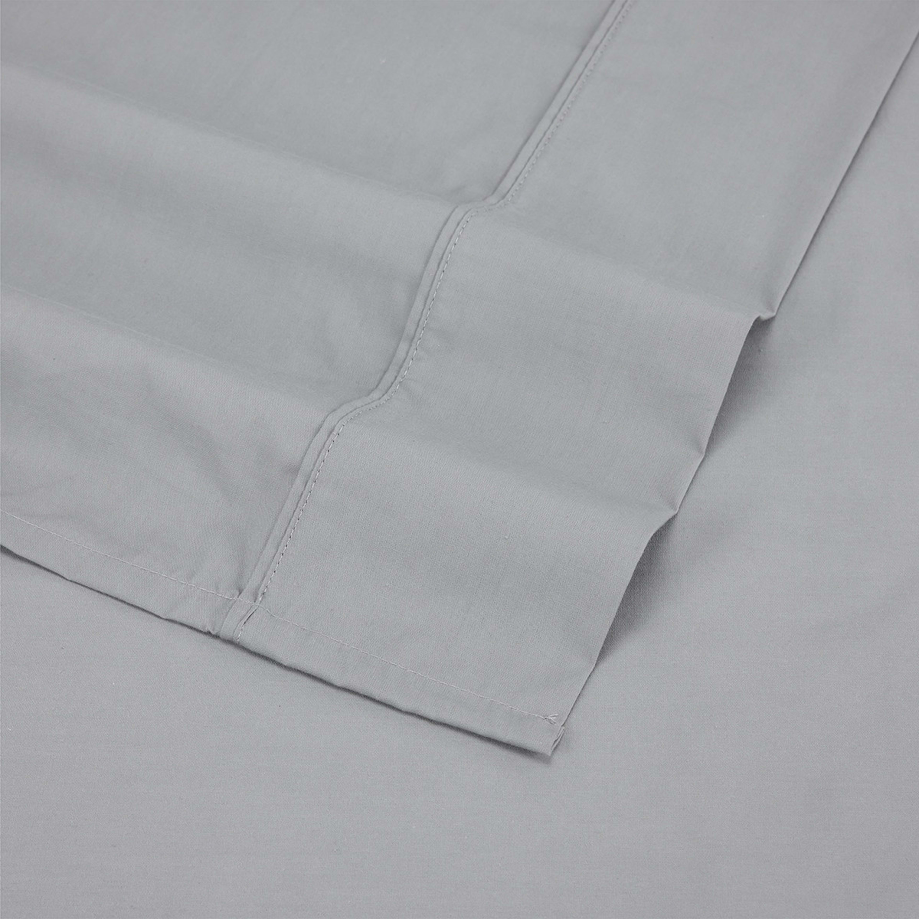 250 Thread Count Cotton Rich Sheet Set - Double Bed, Grey - Kmart