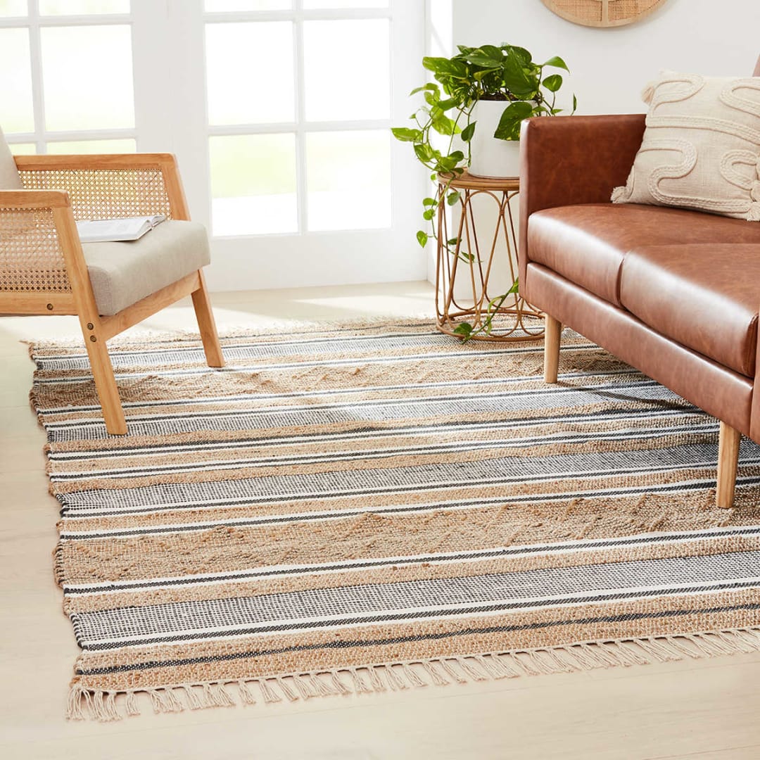 Orla Stripe Rug Large Kmart