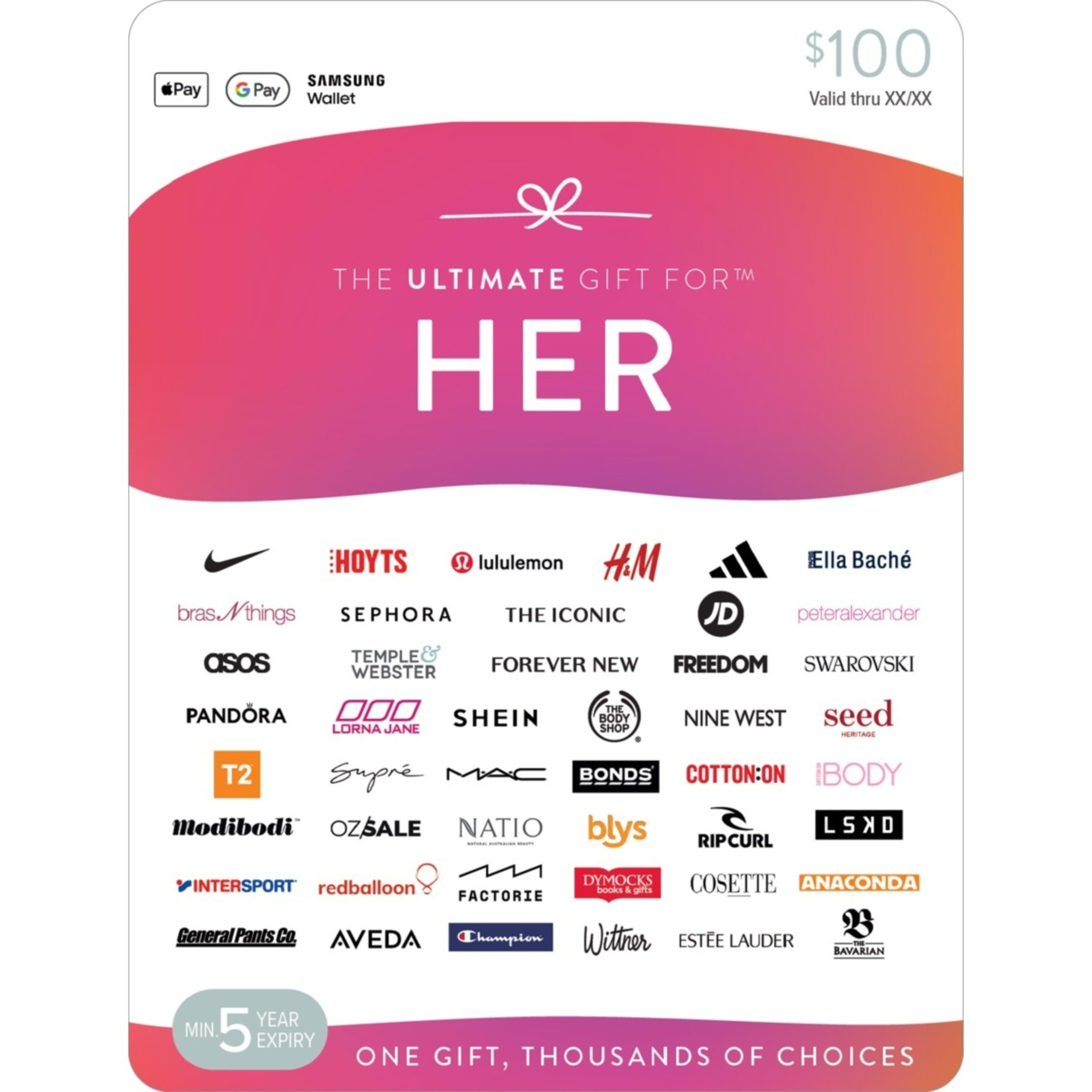 1 The Ultimate Gift for Her $100 Gift Card