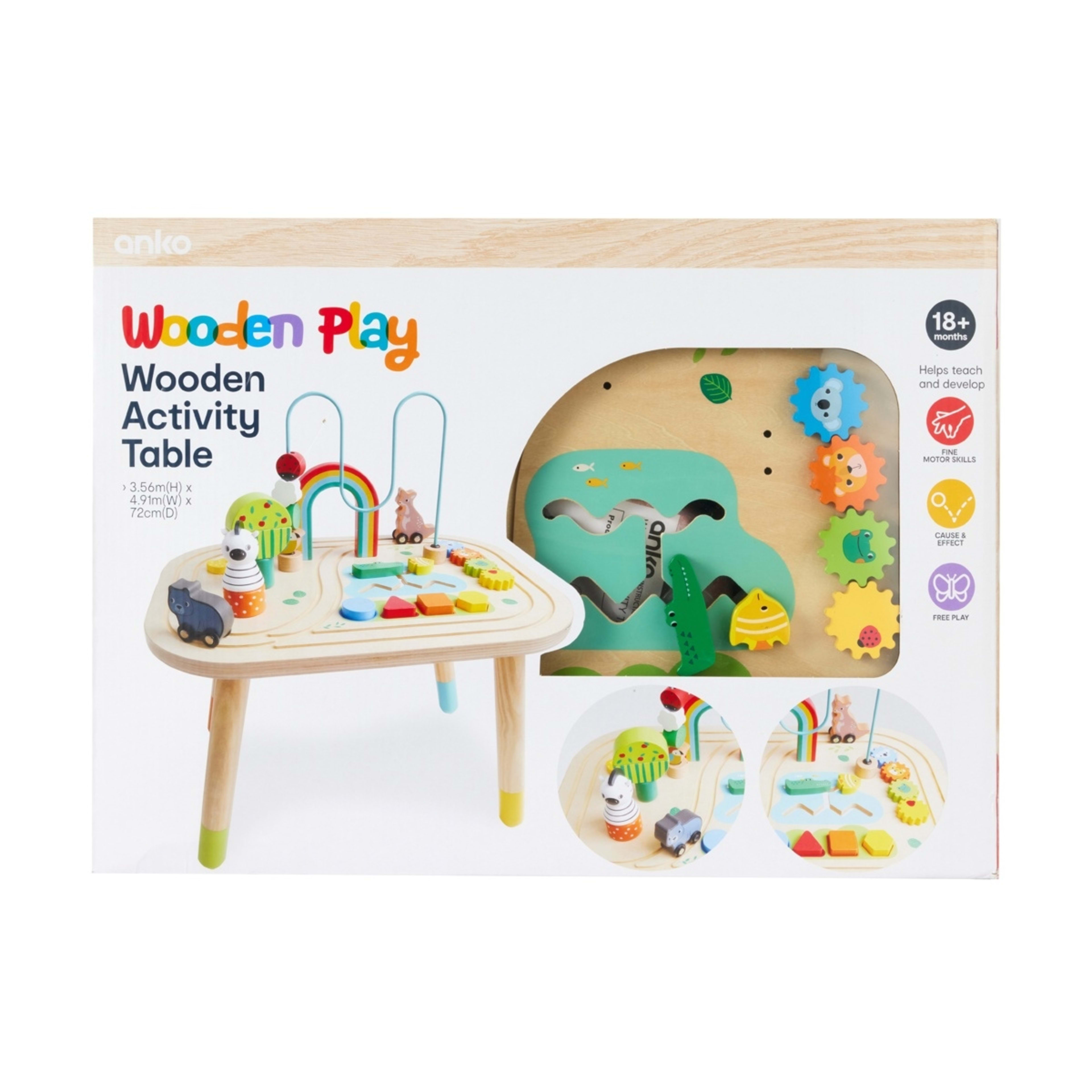 9 Wooden Play: Wooden Activity Table, 9 of 10
