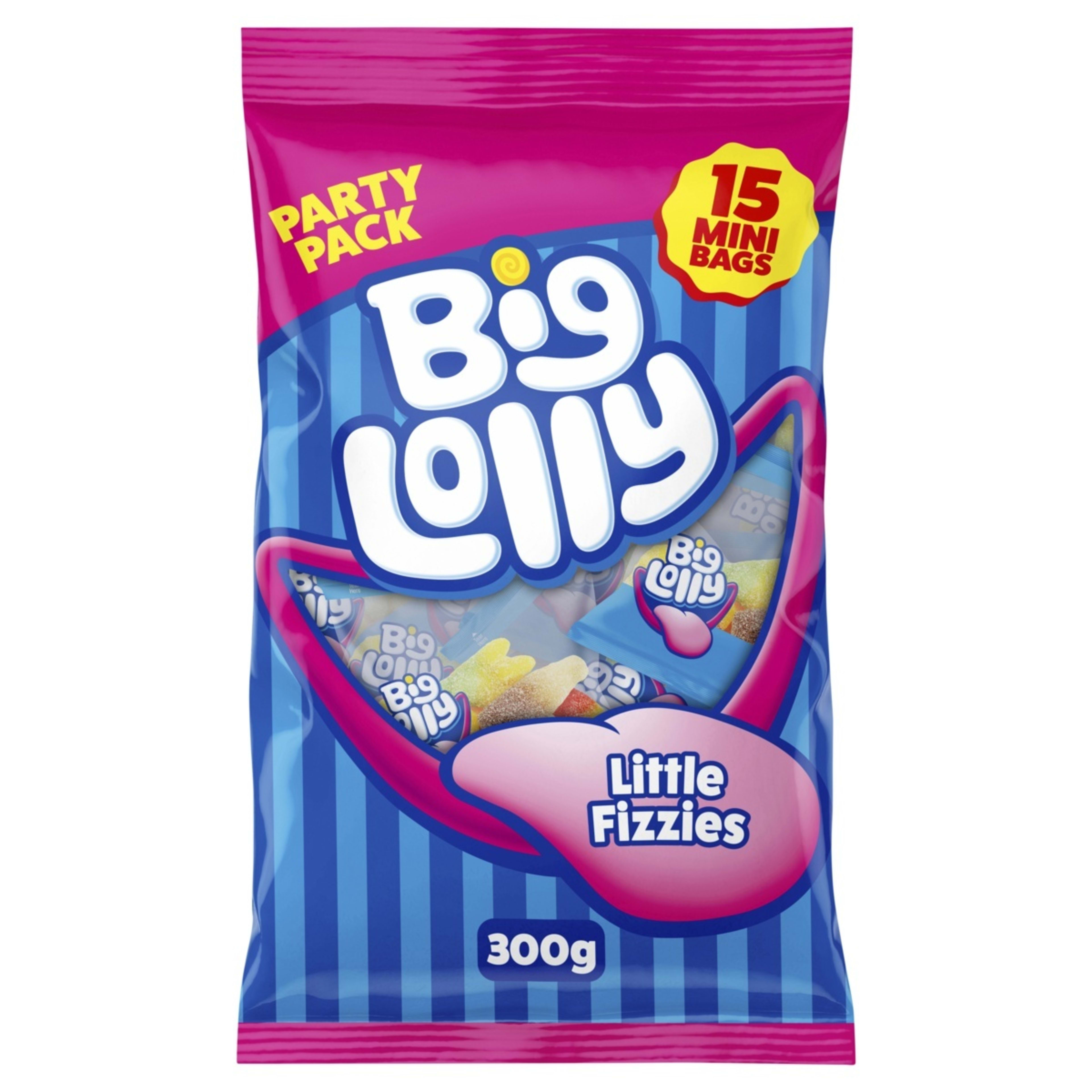 1 15 Pack Big Lolly Party Pack Mix 300g
