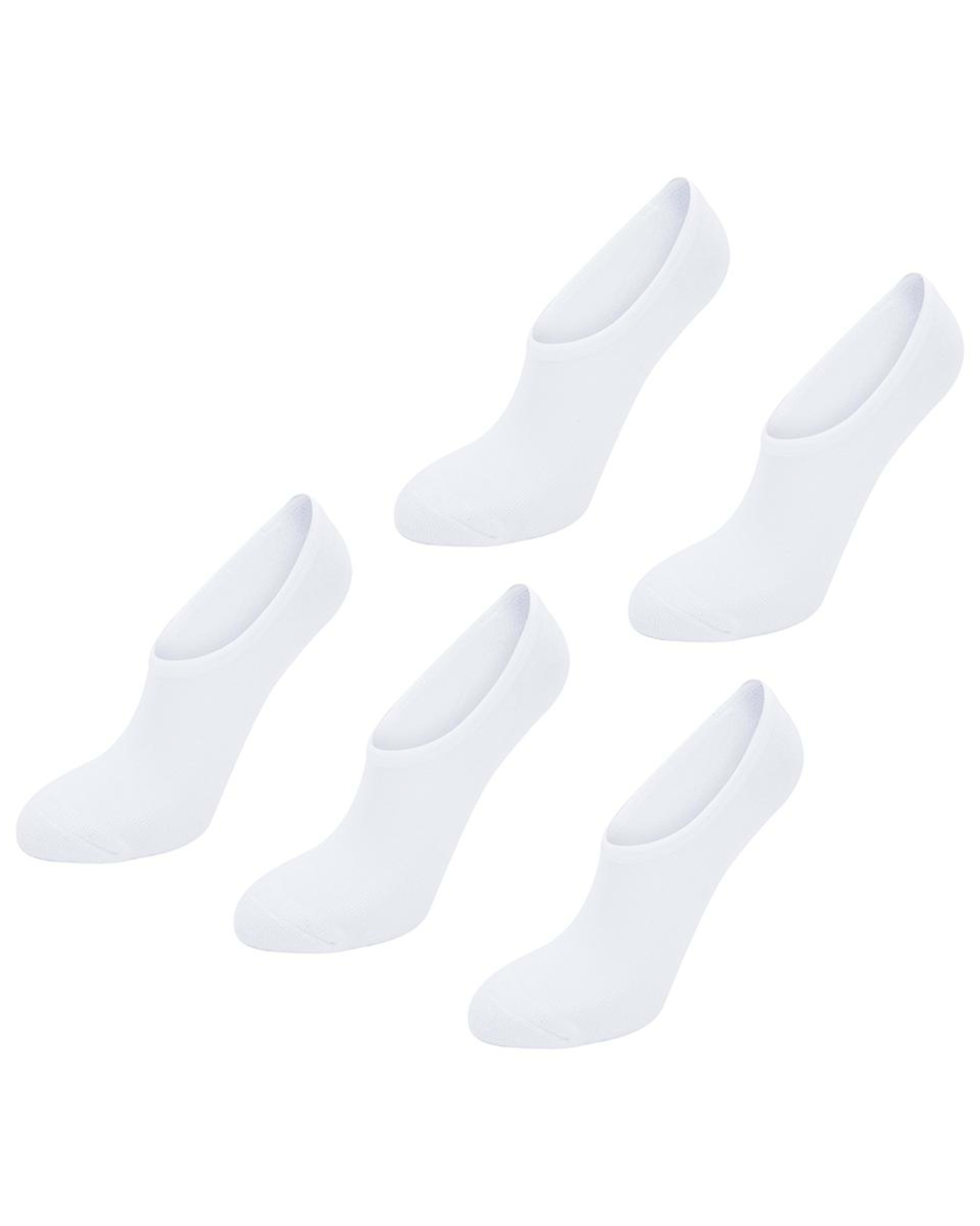 5 Pack Terry No Show Socks - Kmart