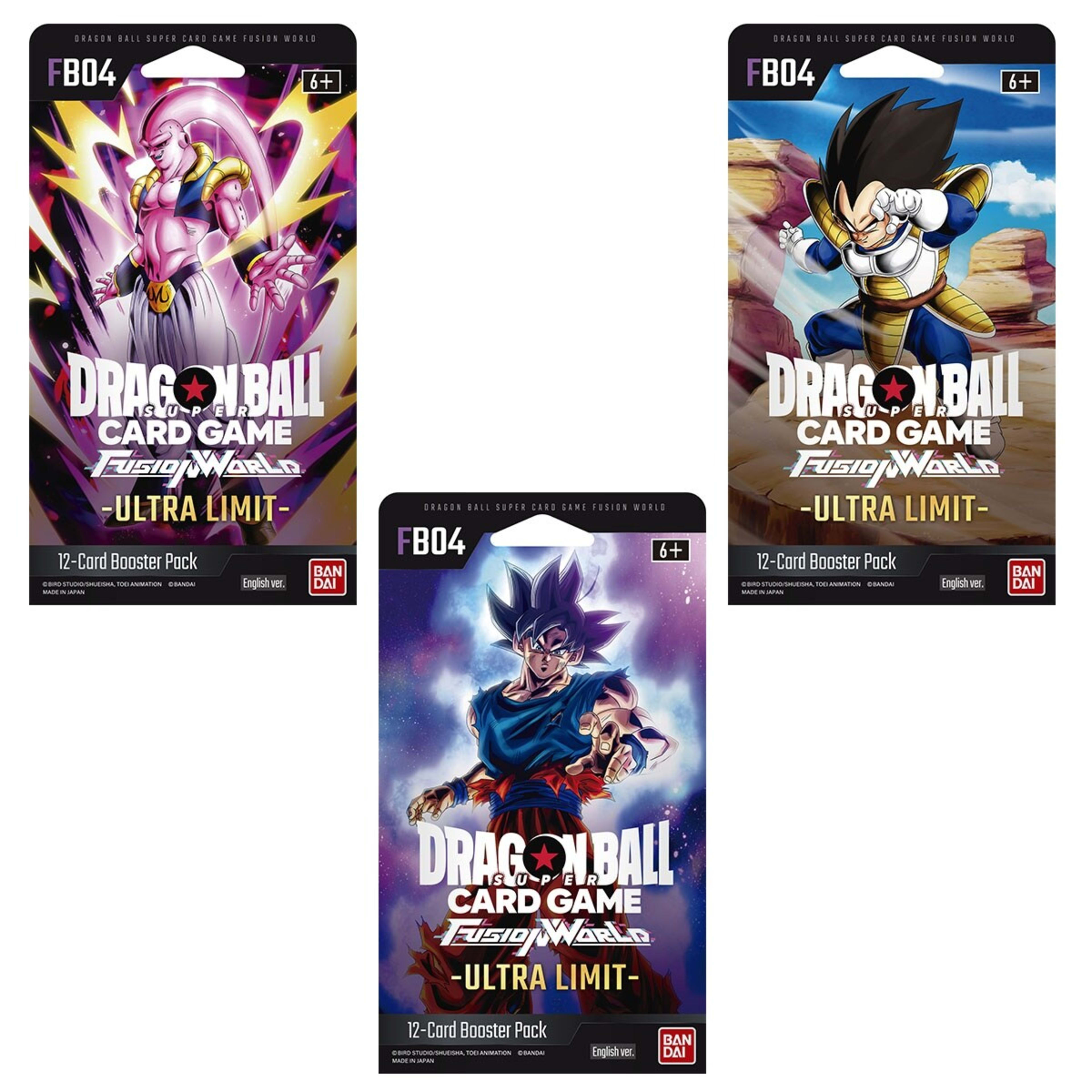 1 Dragon Ball Super Card Game: Fusion World Ultra Limit Booster Pack FB04 - Assorted