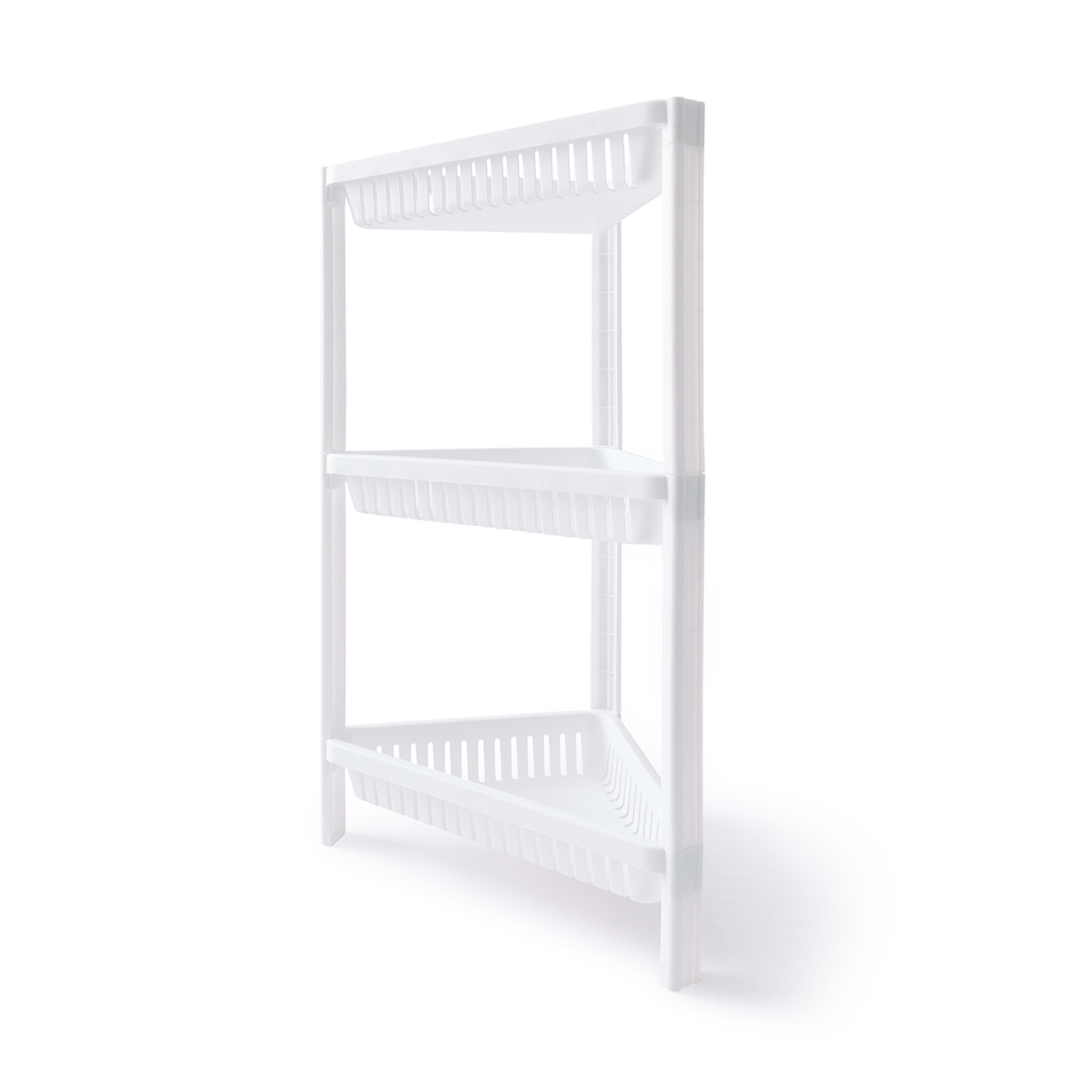 3 Tier Plastic Corner Shelf Kmart NZ