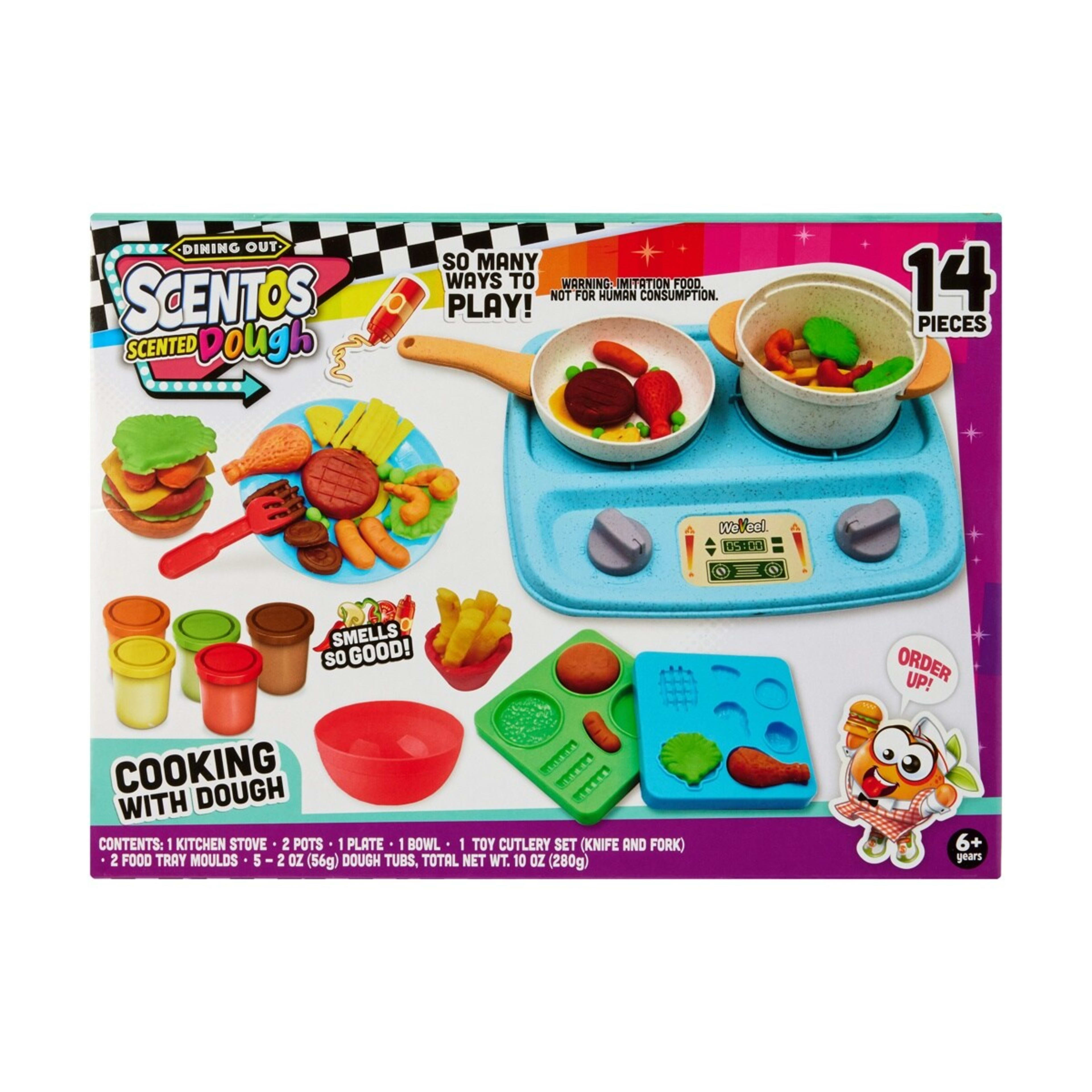 1 14 Piece Scentos Scented Dough Dining Out: Cooking with Dough