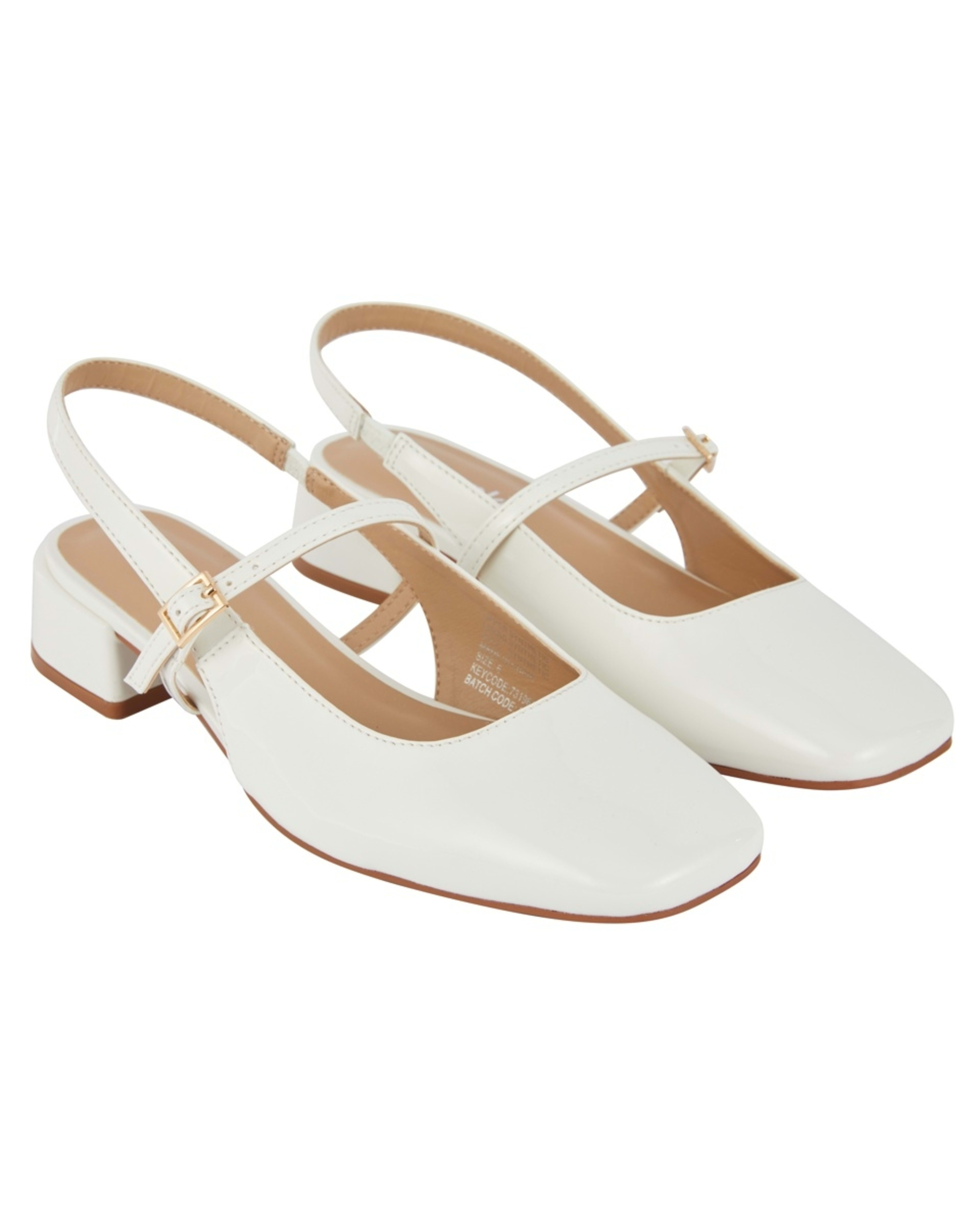 2 Low Block Heels Snw White, 2 of 5