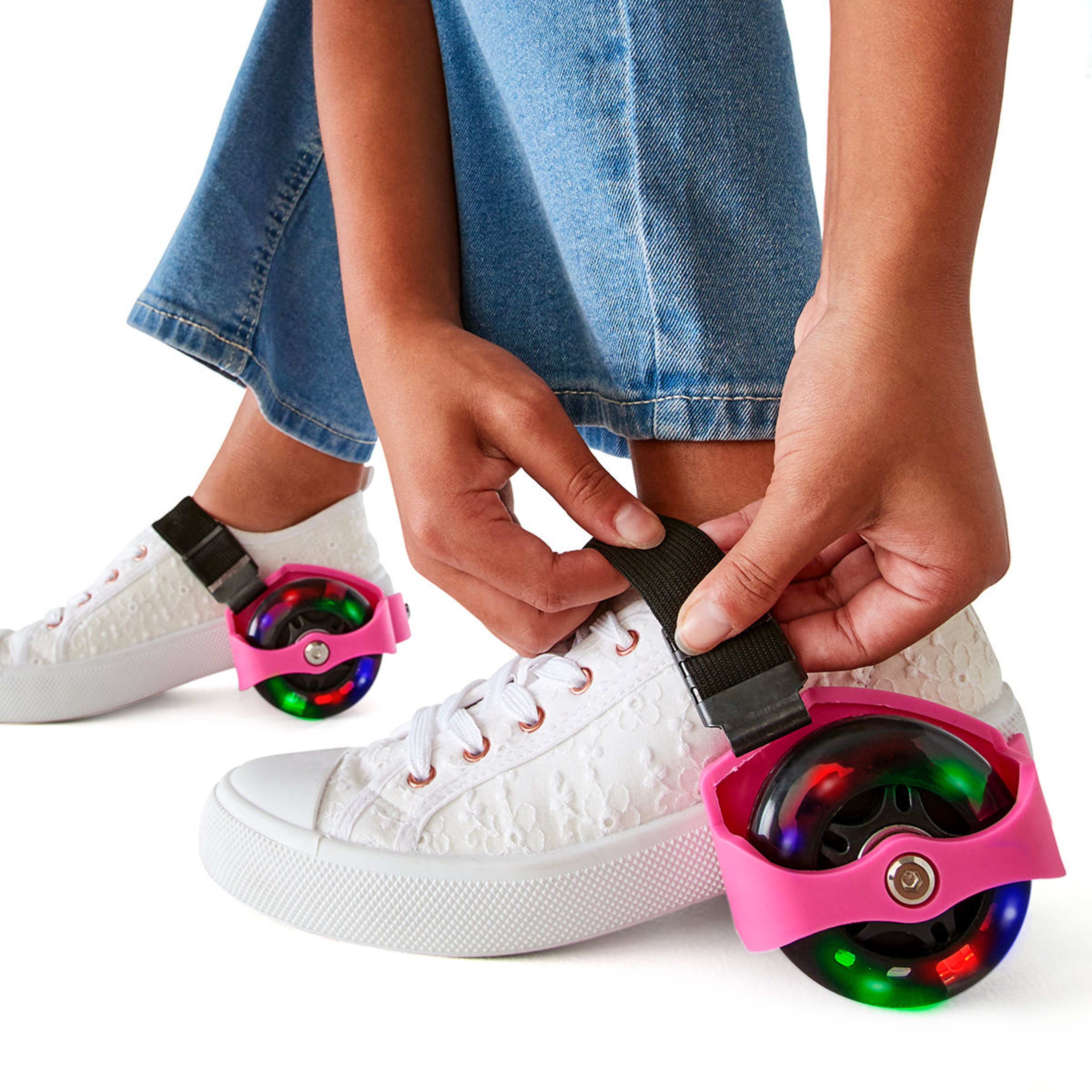 1 Light Up Roller Heels - Pink, 1 of 9