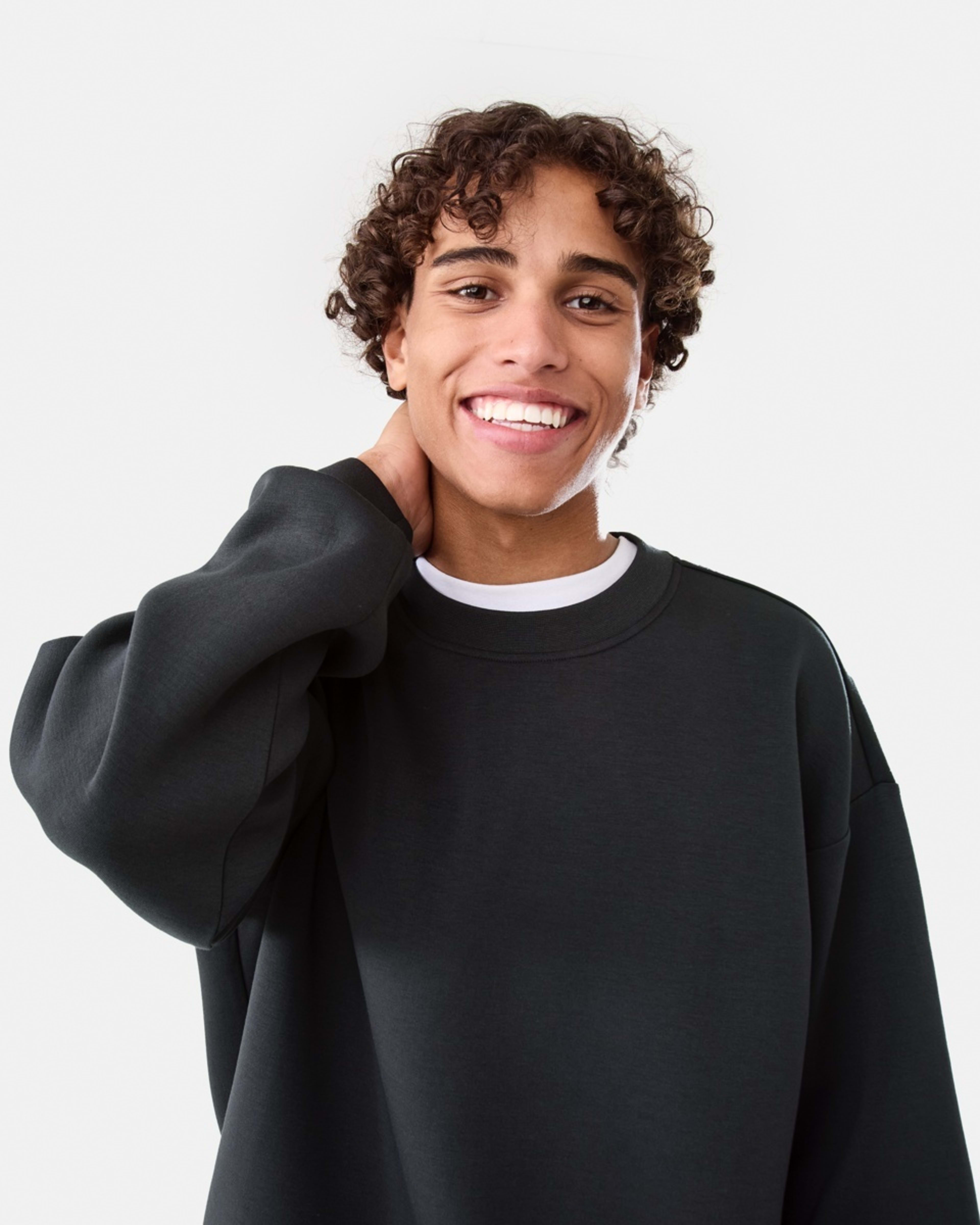 5 Scuba Oversized Crew Neck Sweatshirt VOLCANIC ROCK, 5 of 6