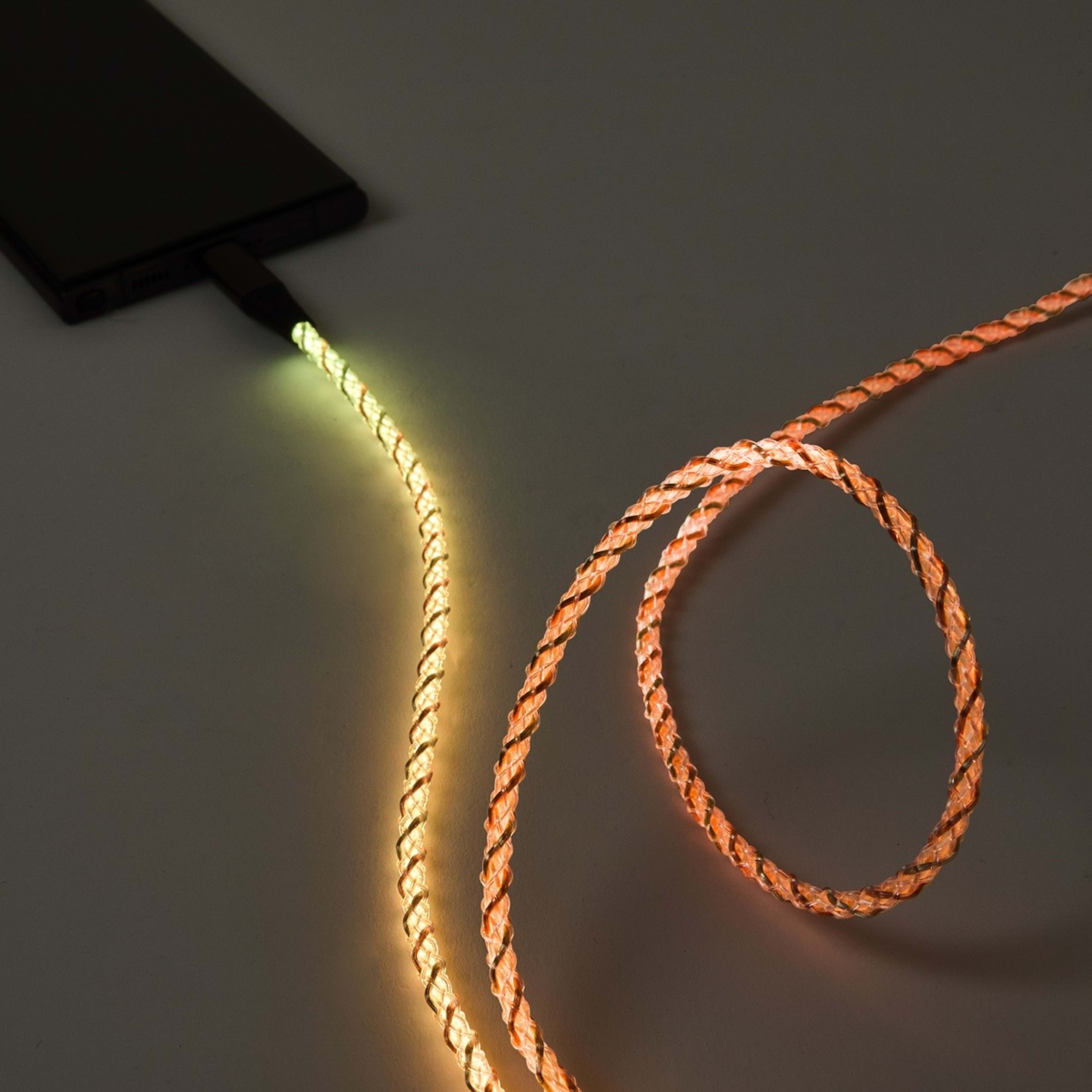 8 1.2m Light Up USB-A to USB-C Cable, 8 of 9