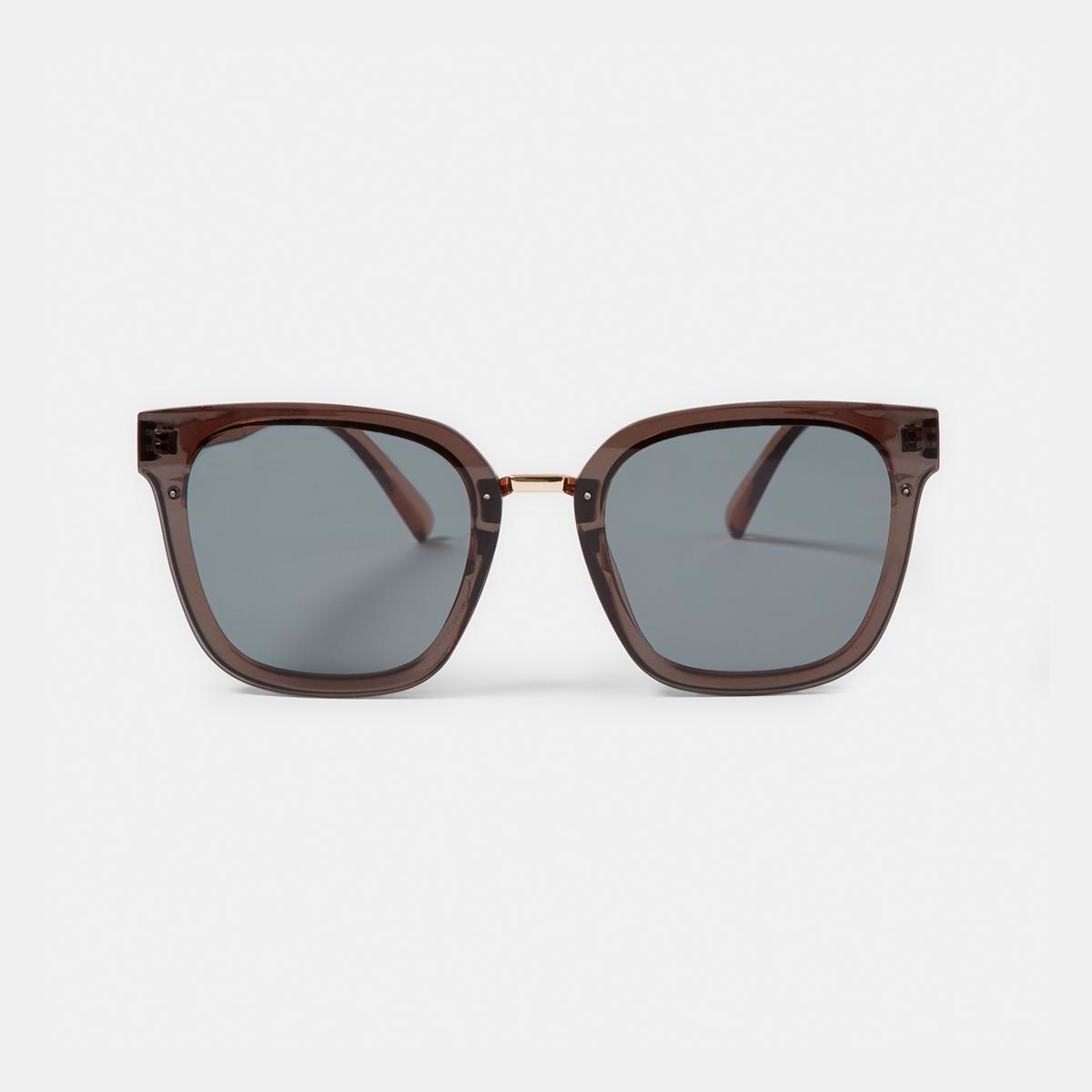 1 Oversized Square Frame Sunglasses Smoke Black, 1 of 6