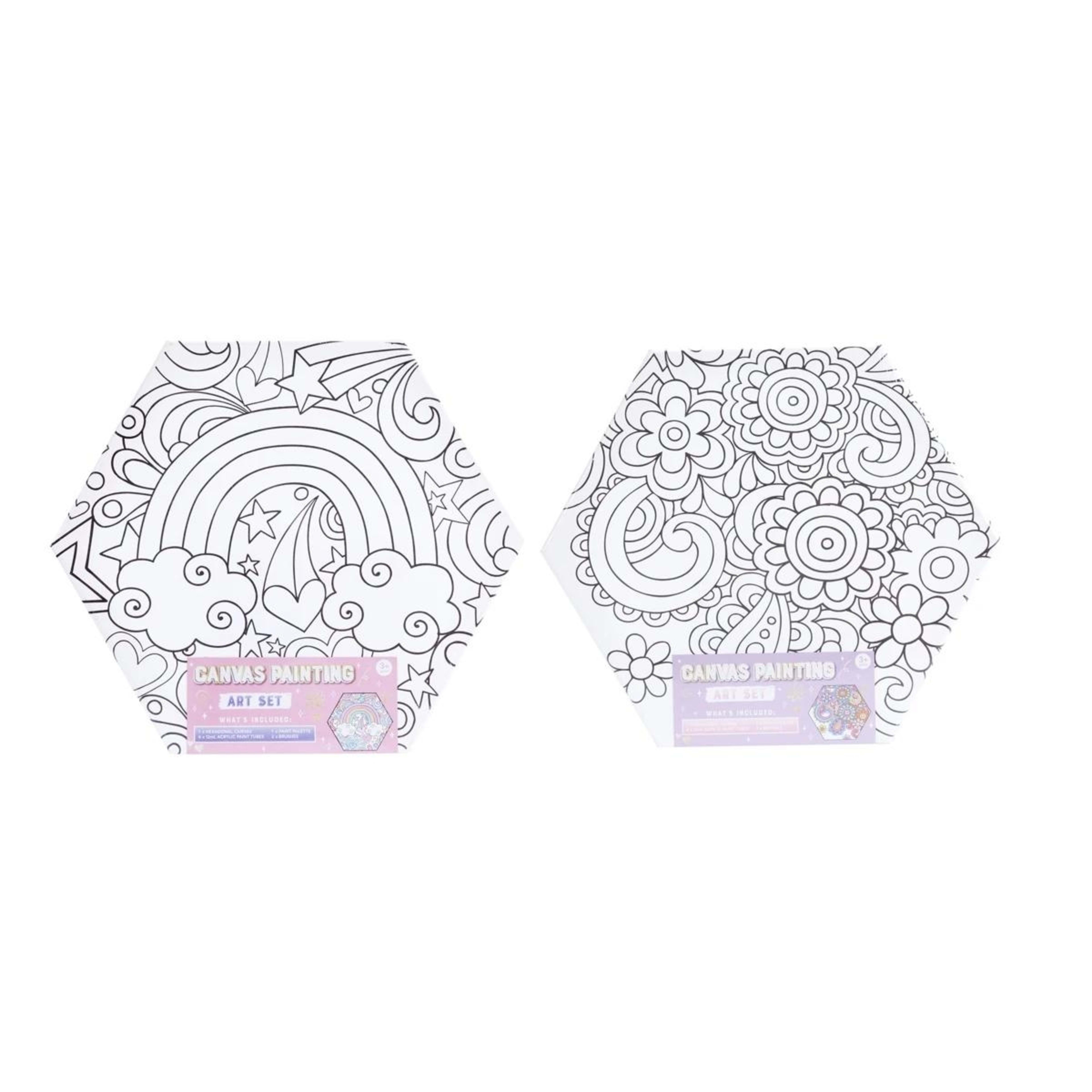 1 Hexagon Canvas Art Kit - Assorted, 1 of 10