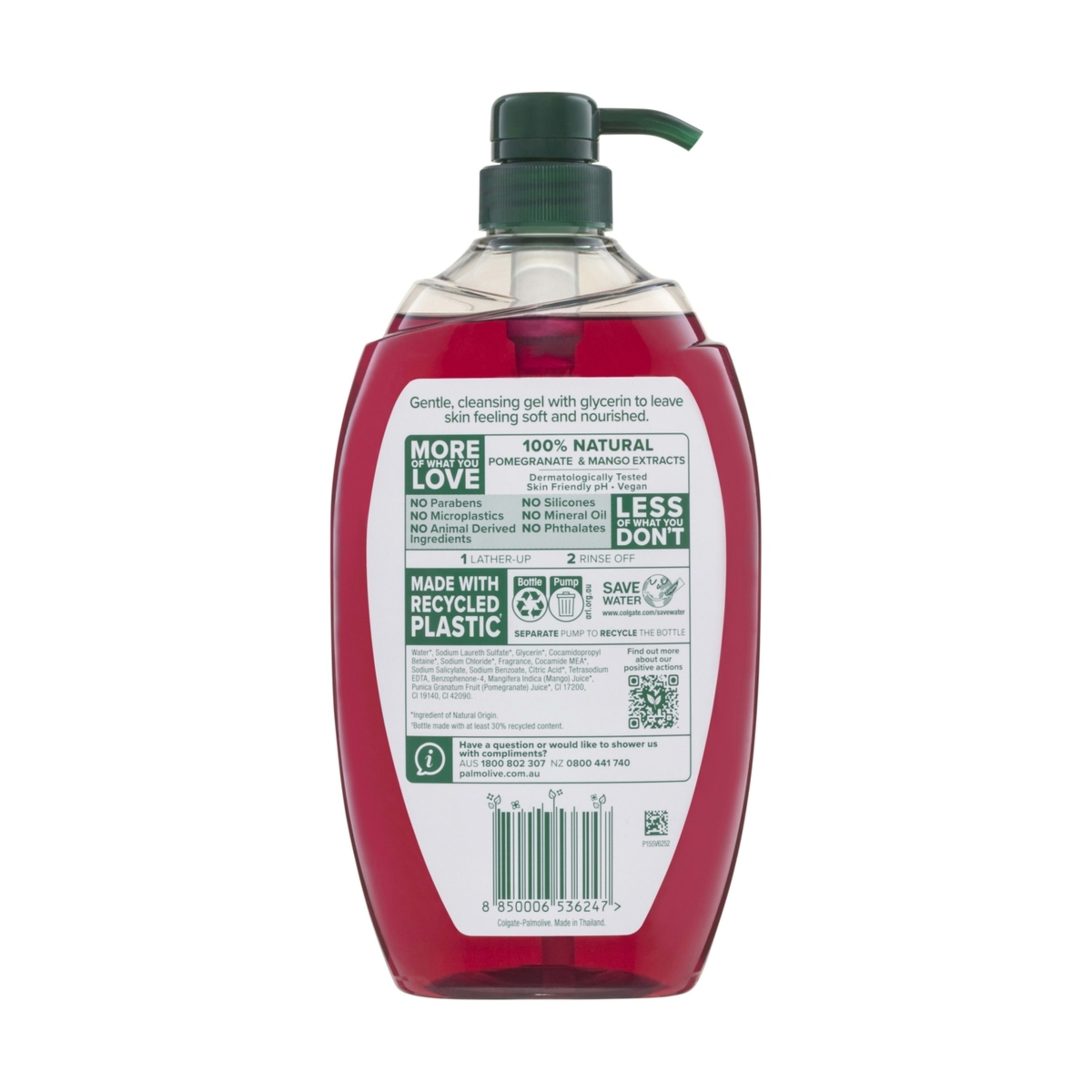 Palmolive Naturals Body Wash 1L Pomegranate & Mango Kmart