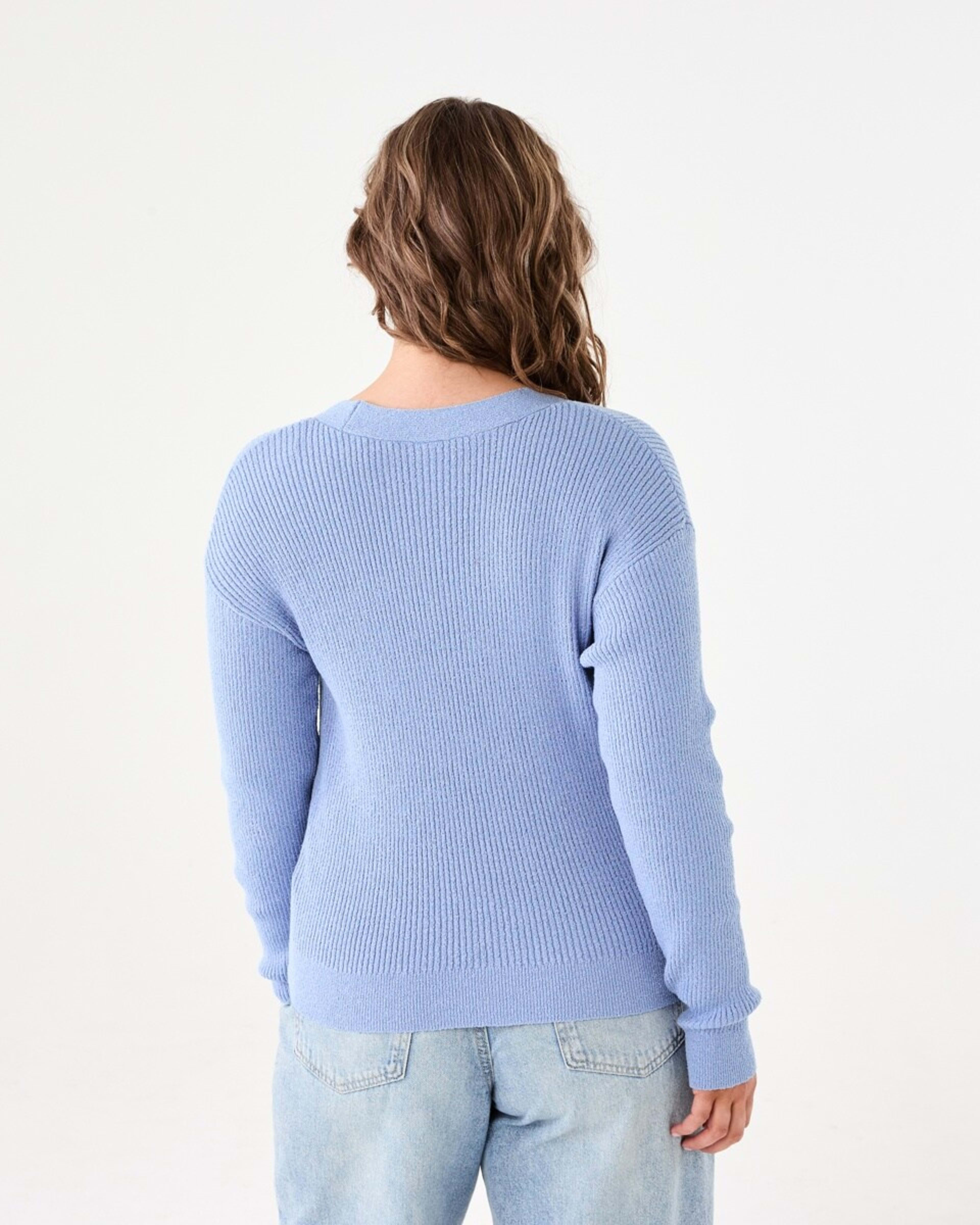 3 Textured V-Neck Cardigan HERON, 3 of 6