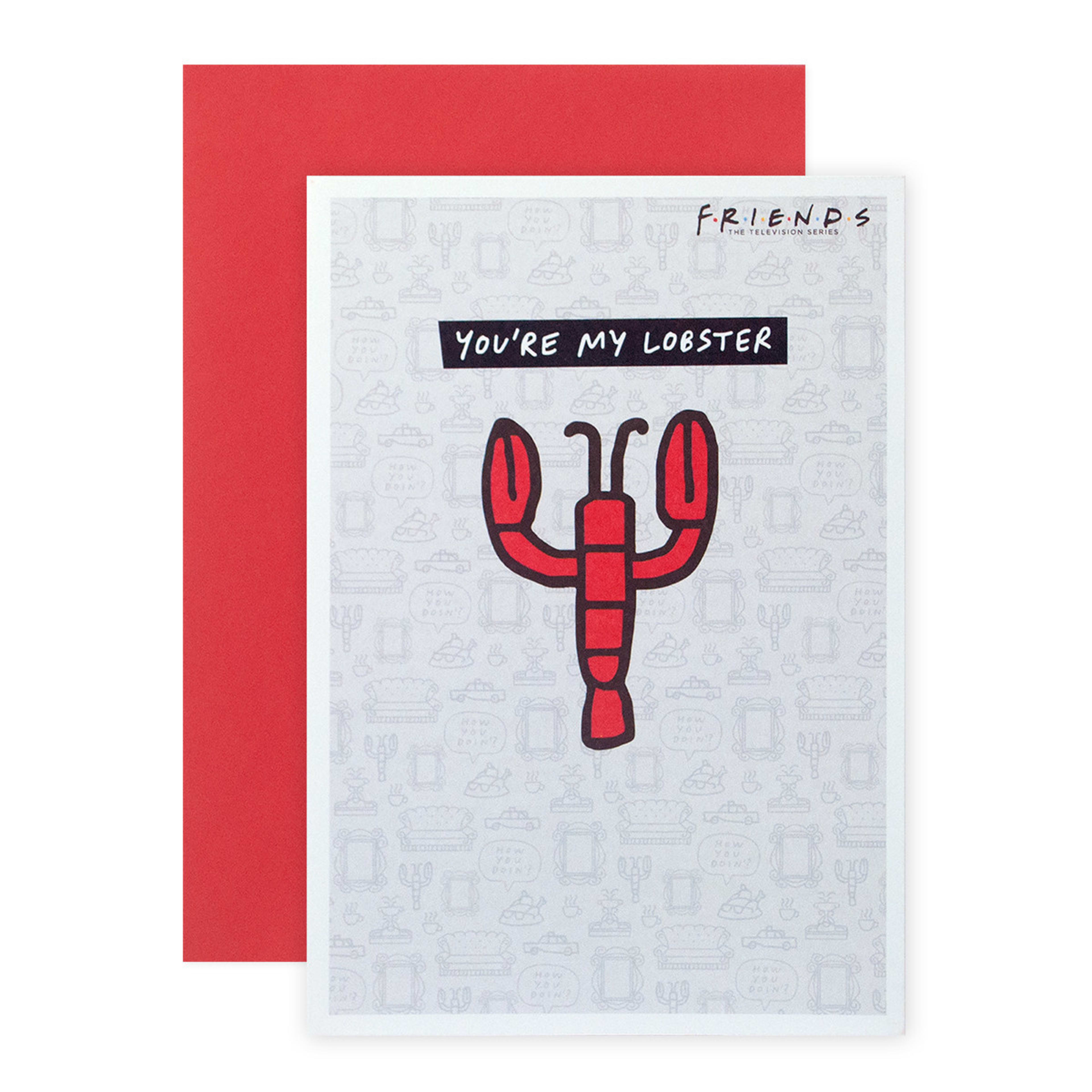 1 Hallmark FRIENDS Valentine's Day Card - My Lobster