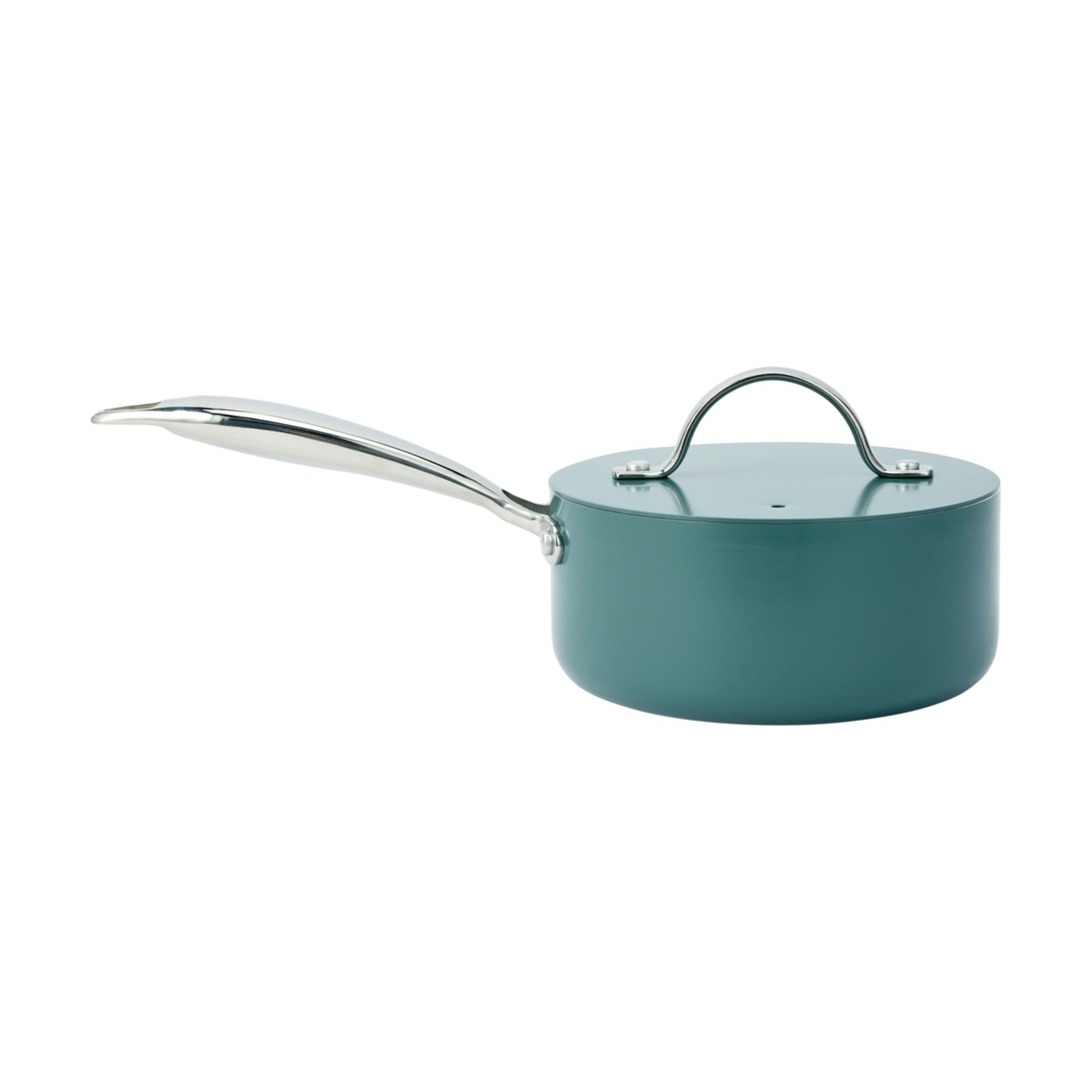1 16cm Ceramic Non-Stick Saucepan - Green