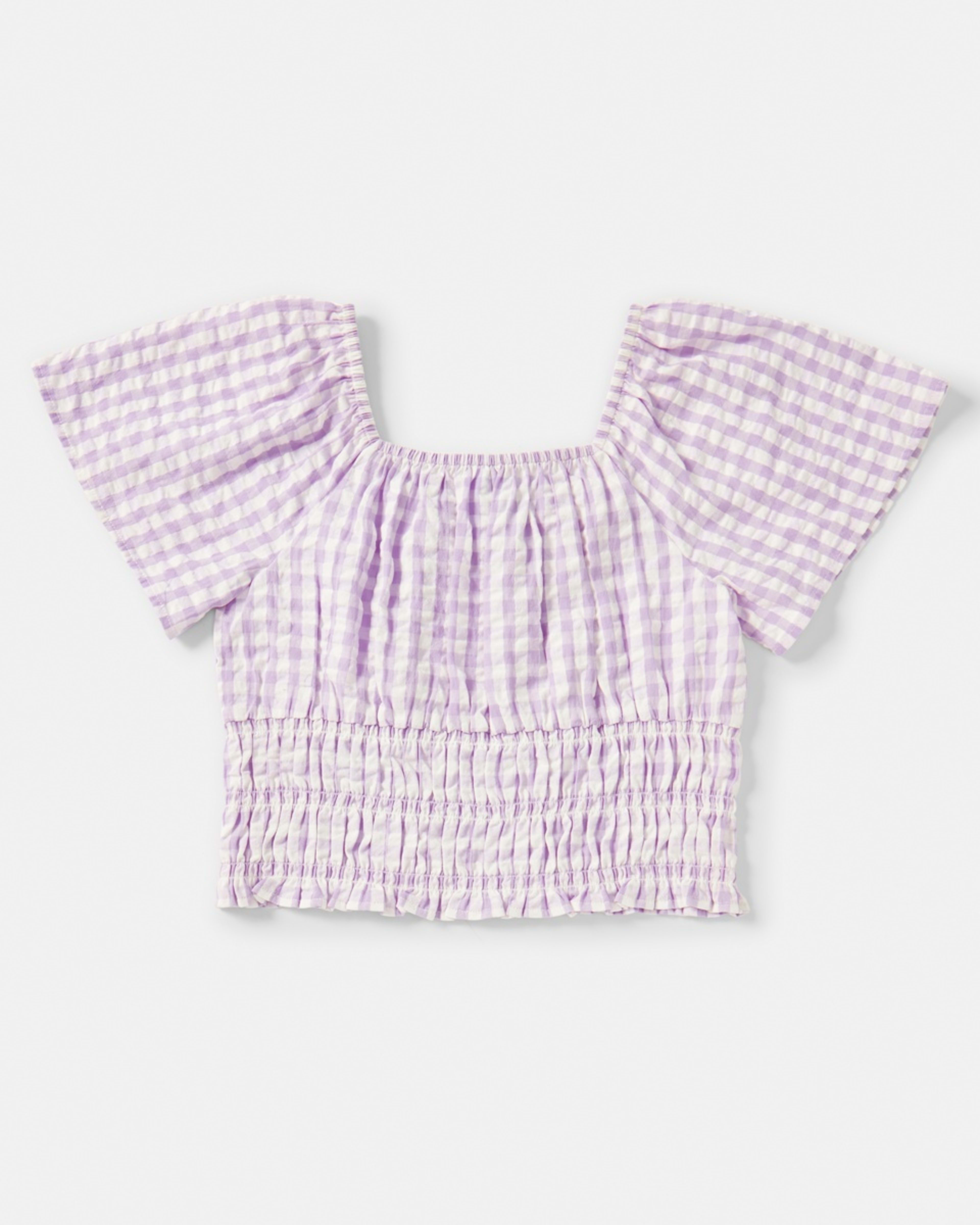 9 Flutter Sleeve Top Checks, 9 of 9