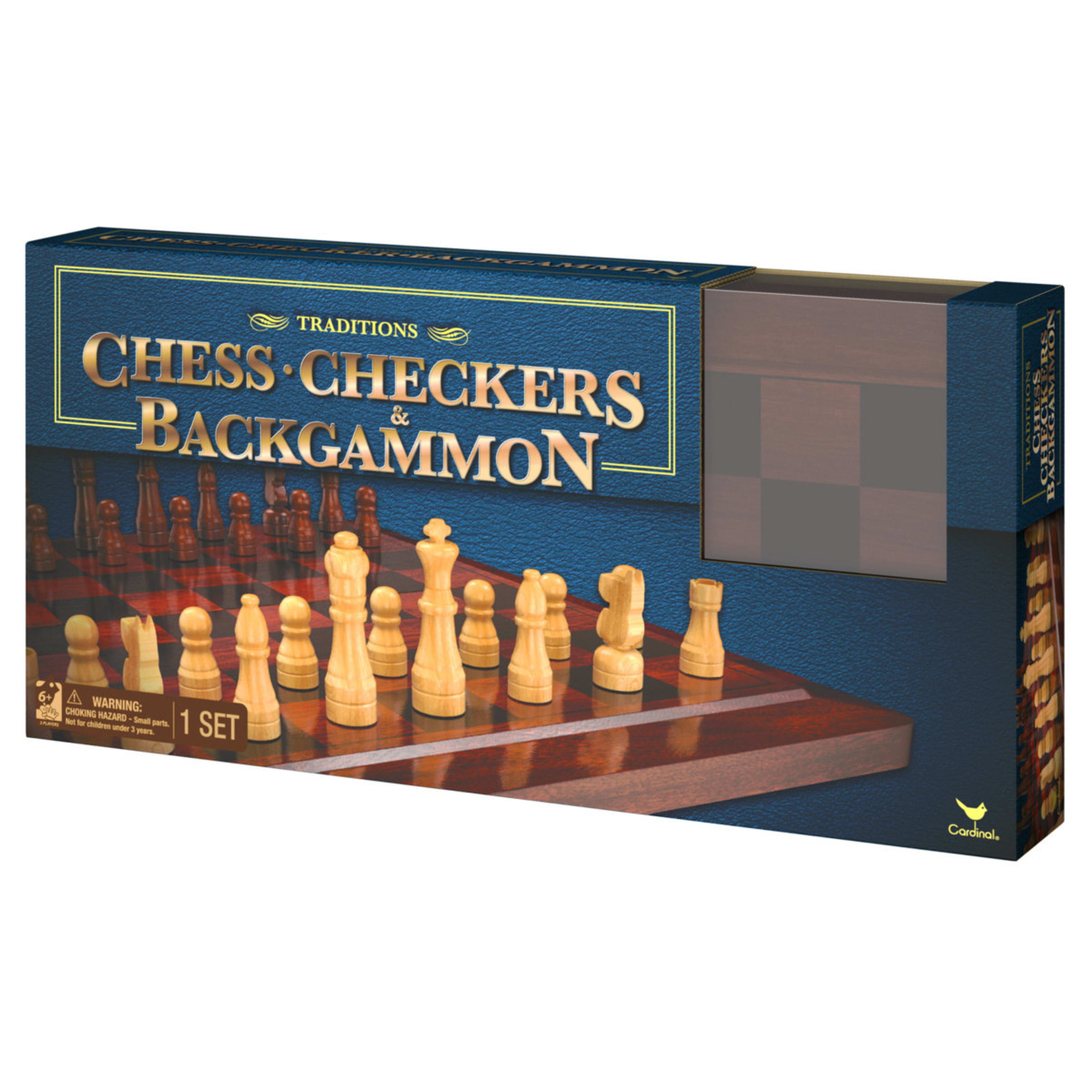 Traditions Chess, Checkers and Backgammon Game Kmart