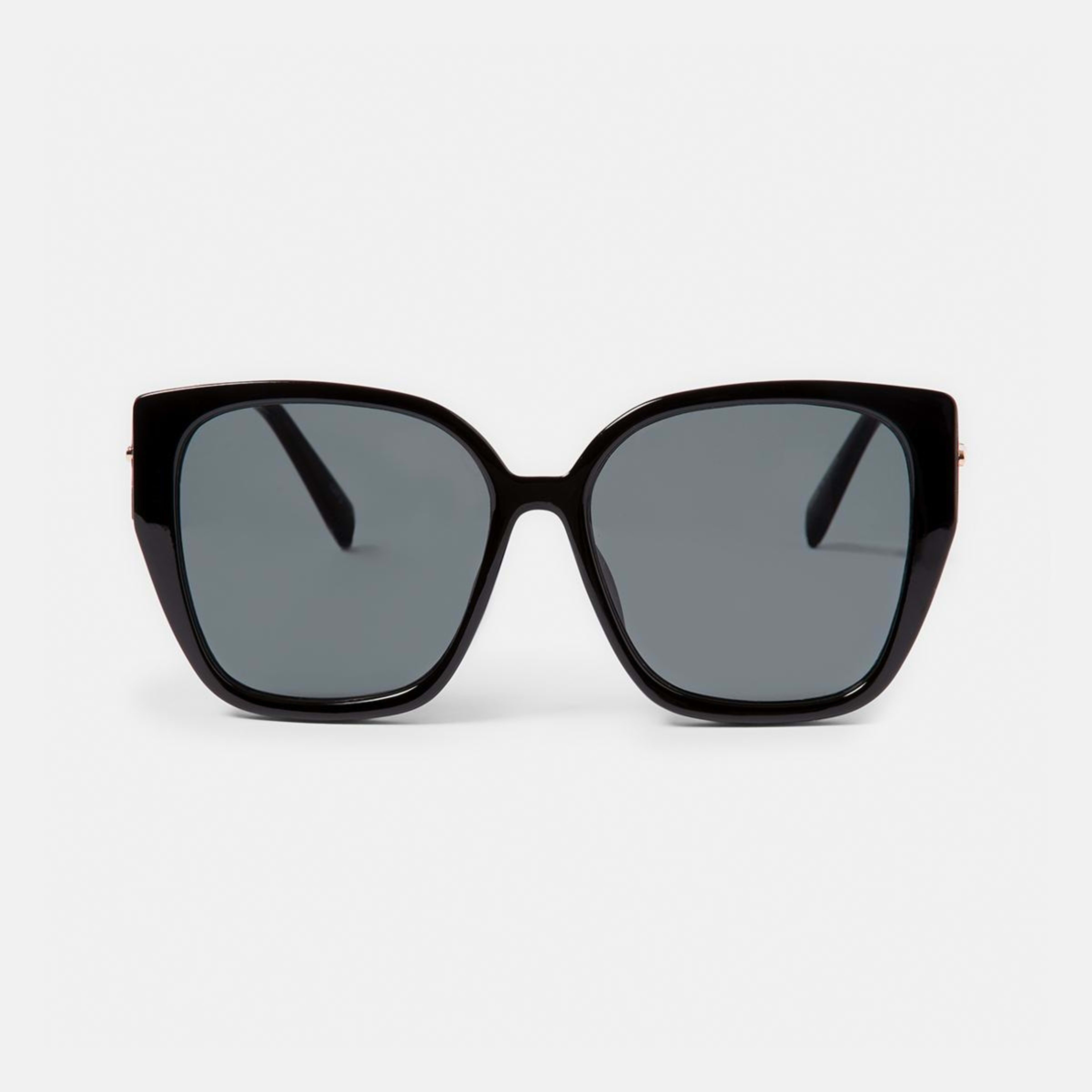 1 Classic Square Frame Sunglasses Smoke Black, 1 of 6