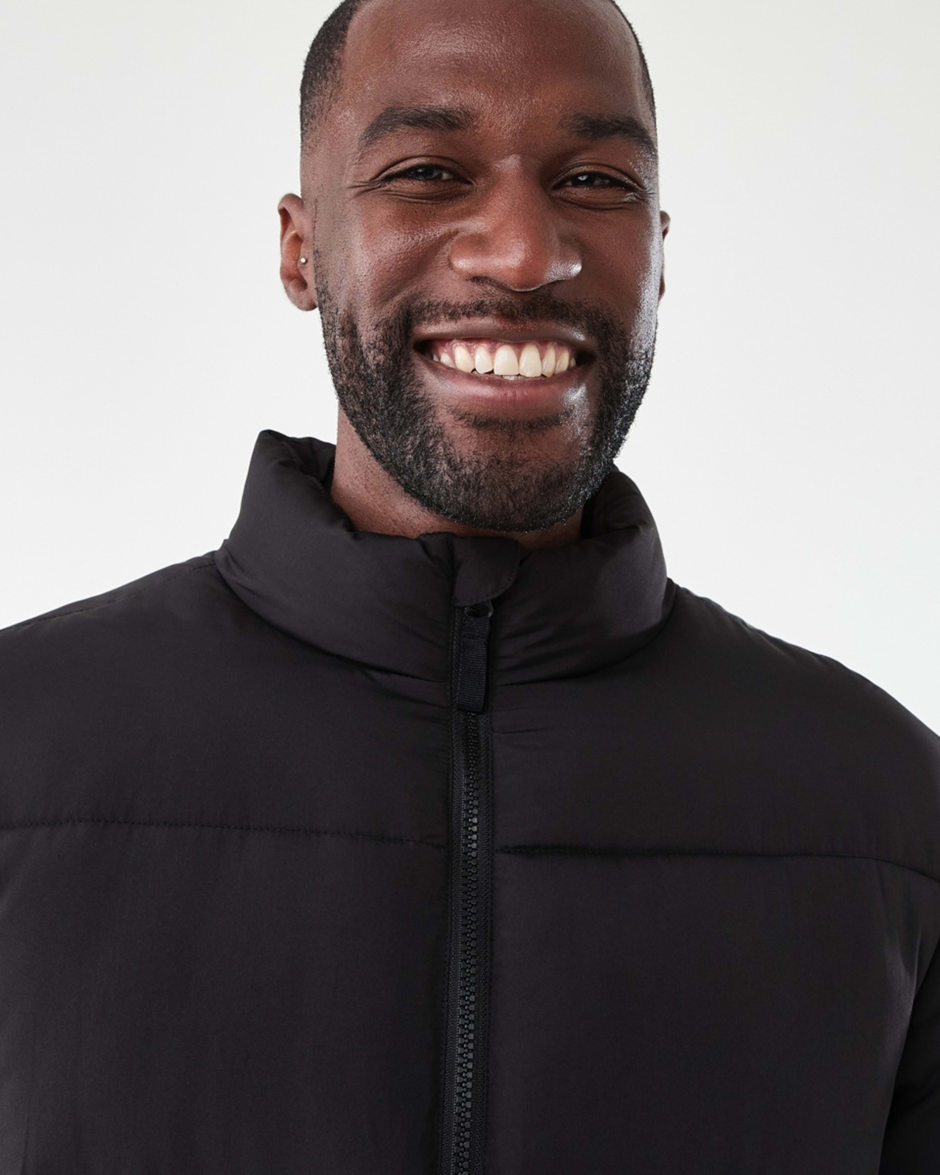 5 Funnel Neck Puffer Jacket Black, 5 of 7