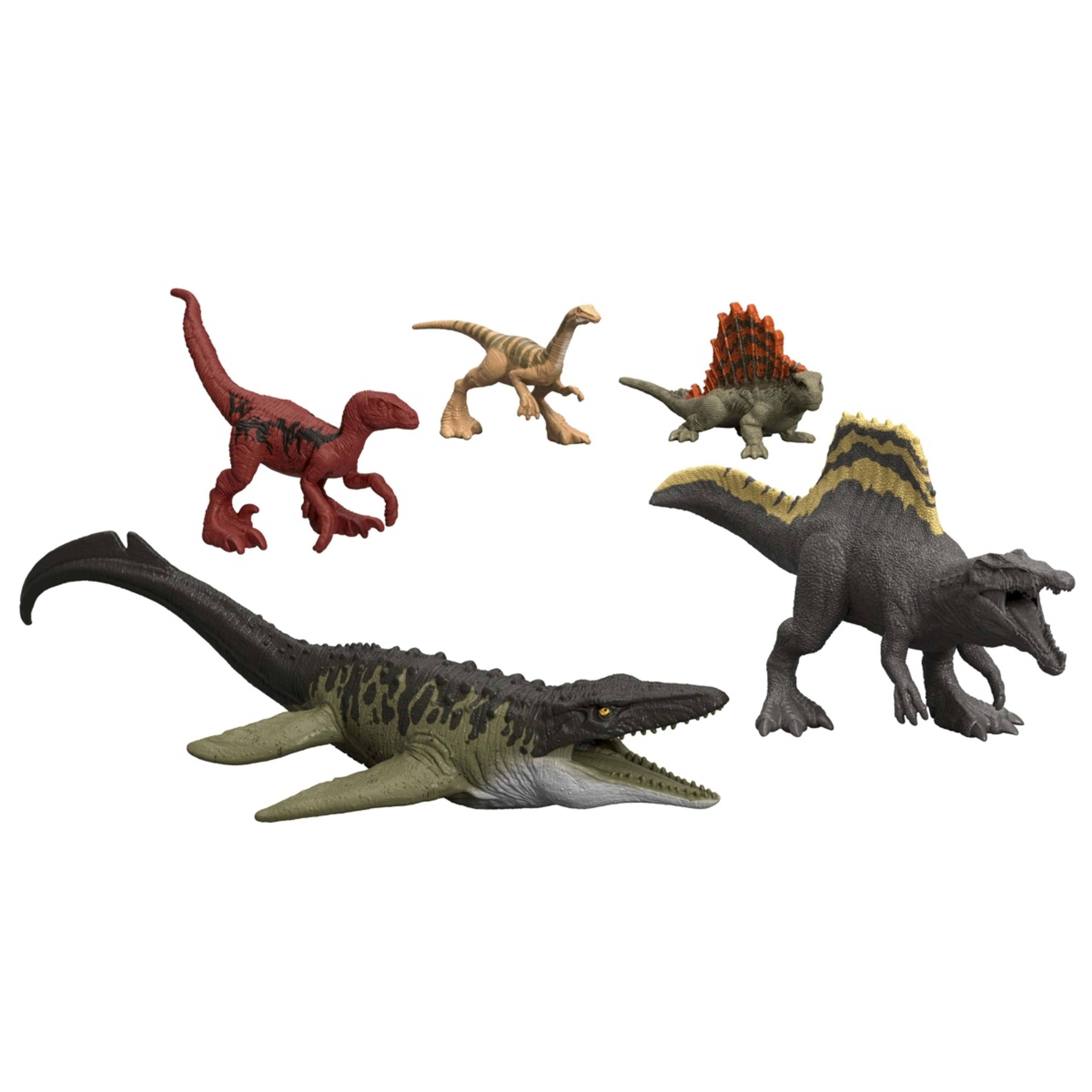 5 15 Pack Jurassic World Rebirth Dinosaur Minis Playset, 5 of 5