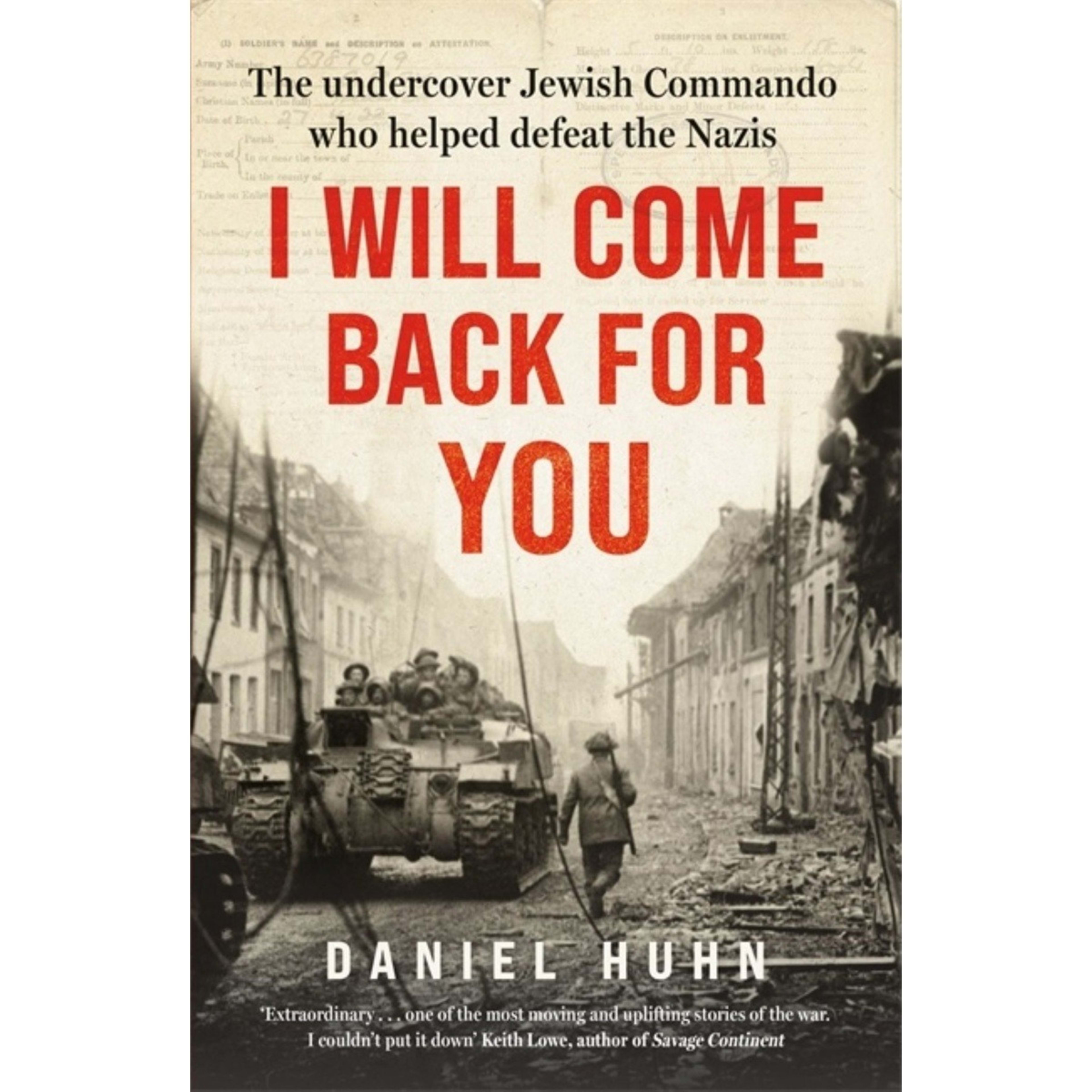 1 I Will Come Back for You by Daniel Huhn - Book
