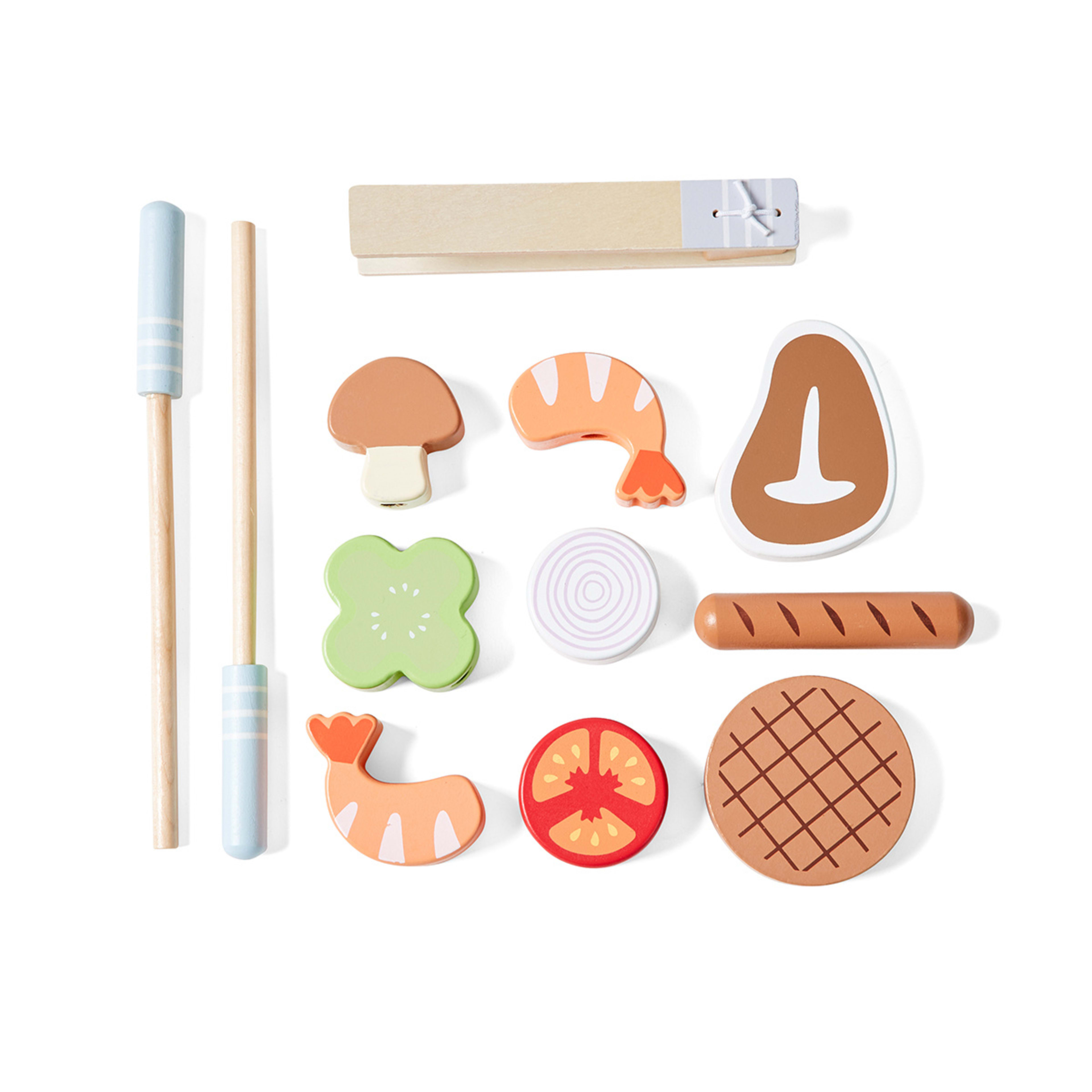 13 Piece Wooden BBQ Playset Kmart