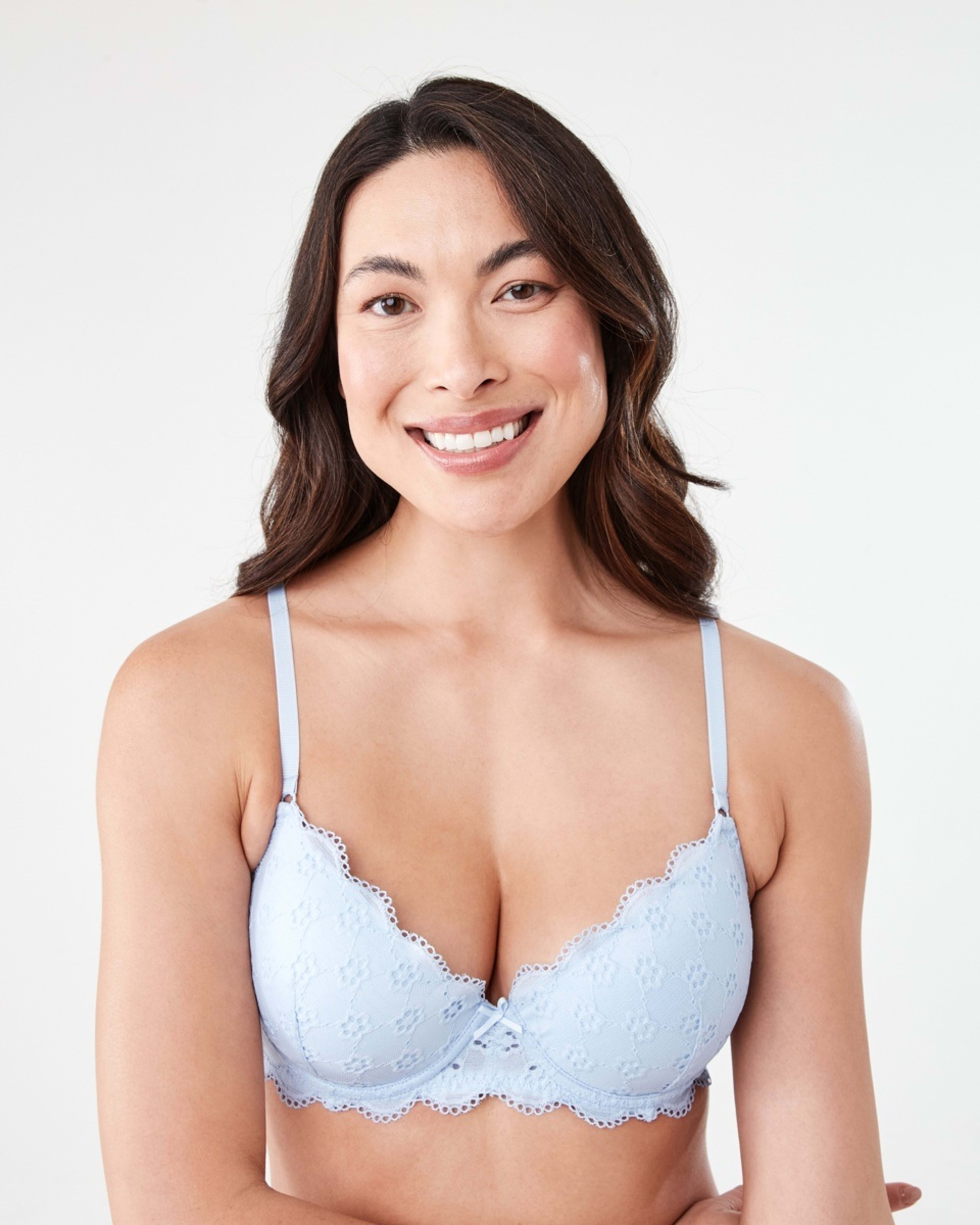 1 Co-ordinated Broderie T-shirt Bra HALOGEN BLUE