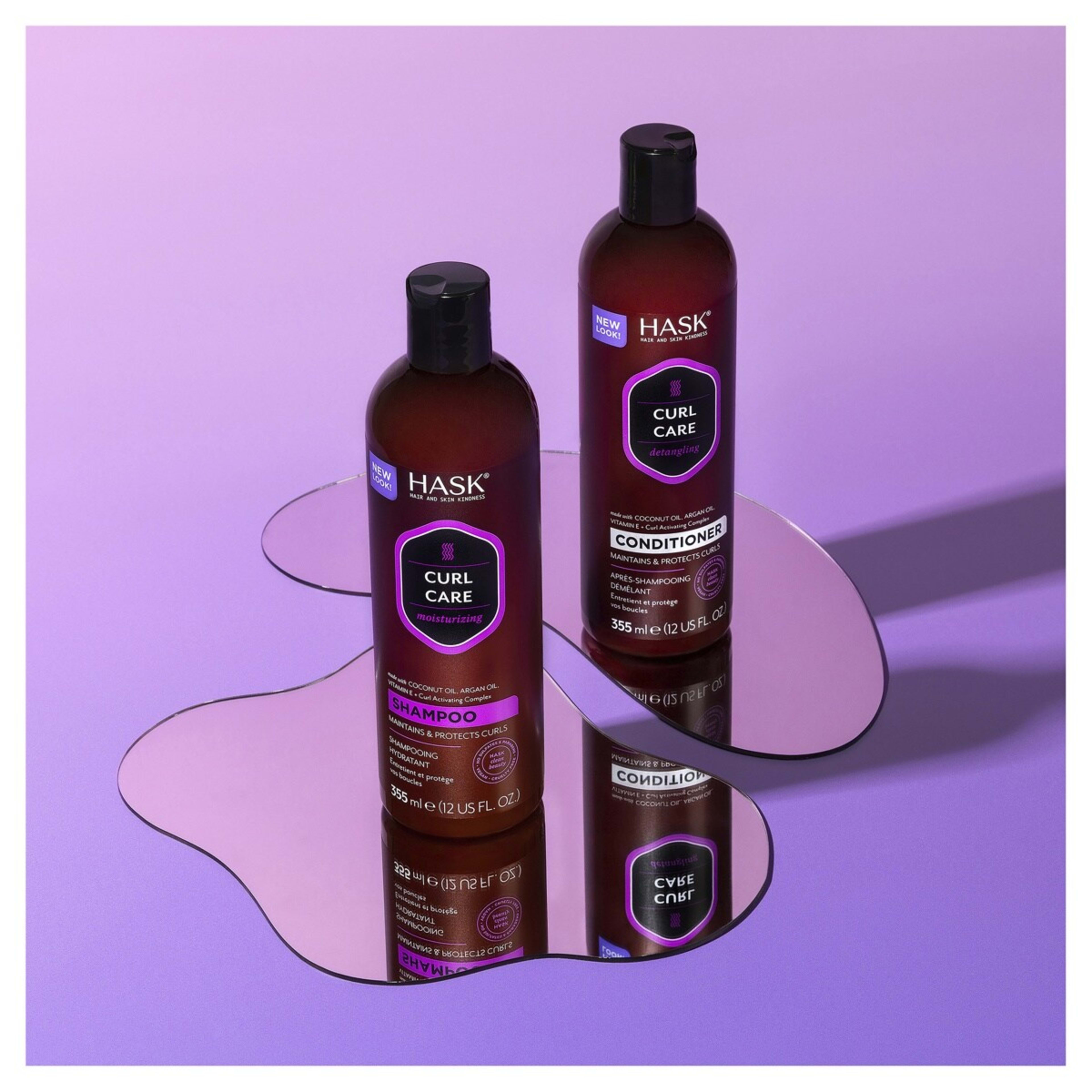 7 HASK Curl Care Detangling Conditioner 355ml - Coconut Oil, Argan Oil, Vitamin E and Curl Activating Complex, 7 of 10