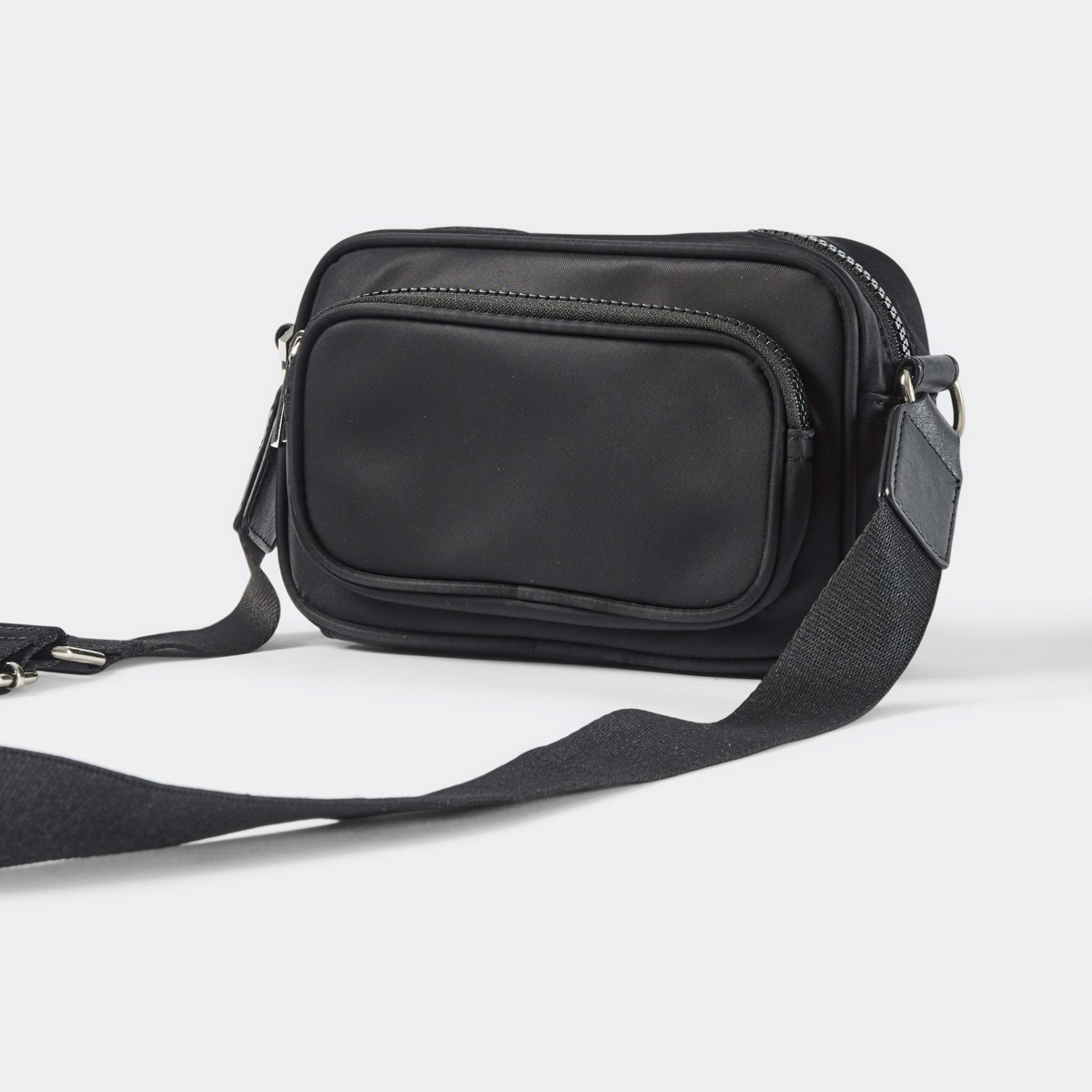 2 Double Pocket Crossbody Bag Black, 2 of 5