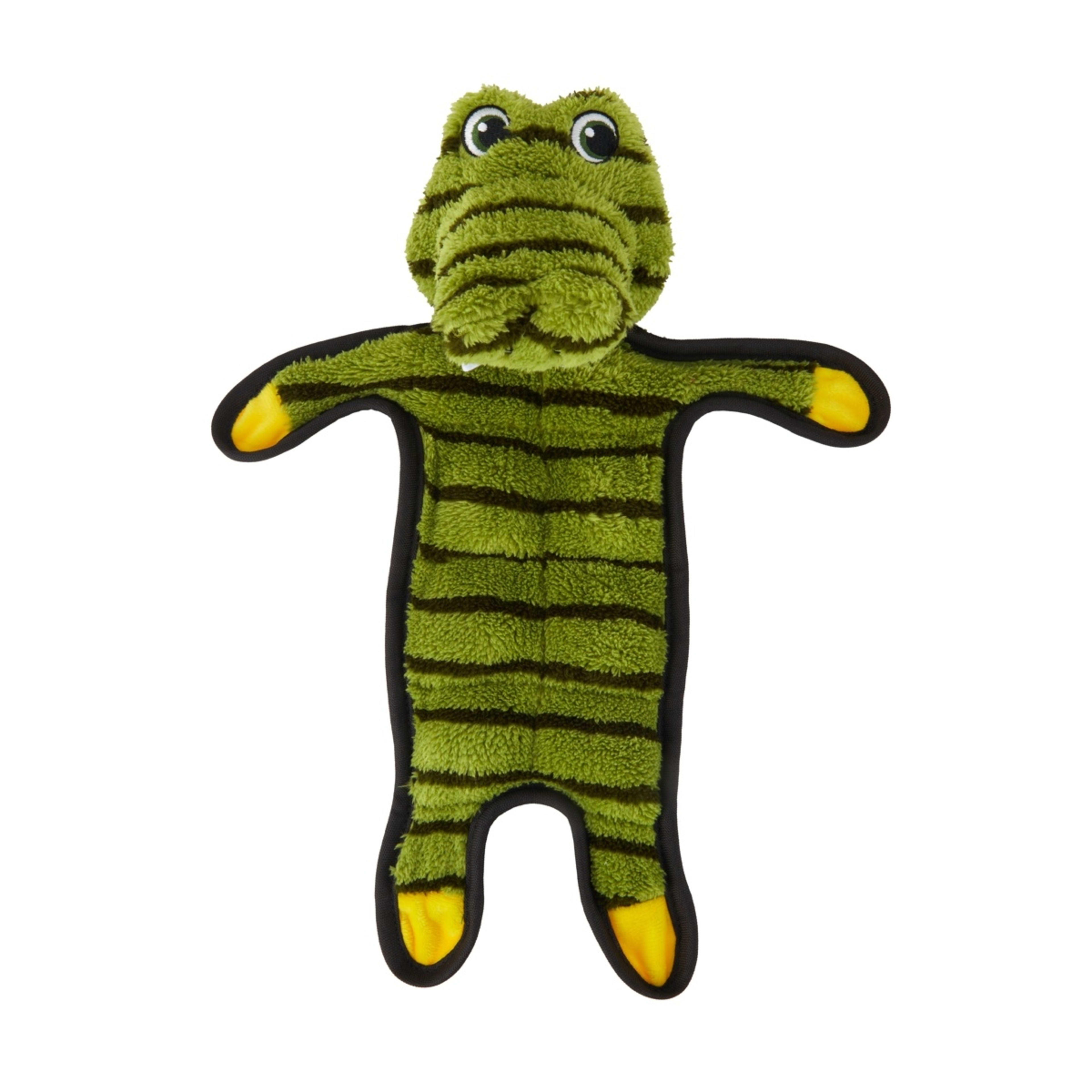 1 Pet Toy Plush Multi Squeak Crocodile, 1 of 7