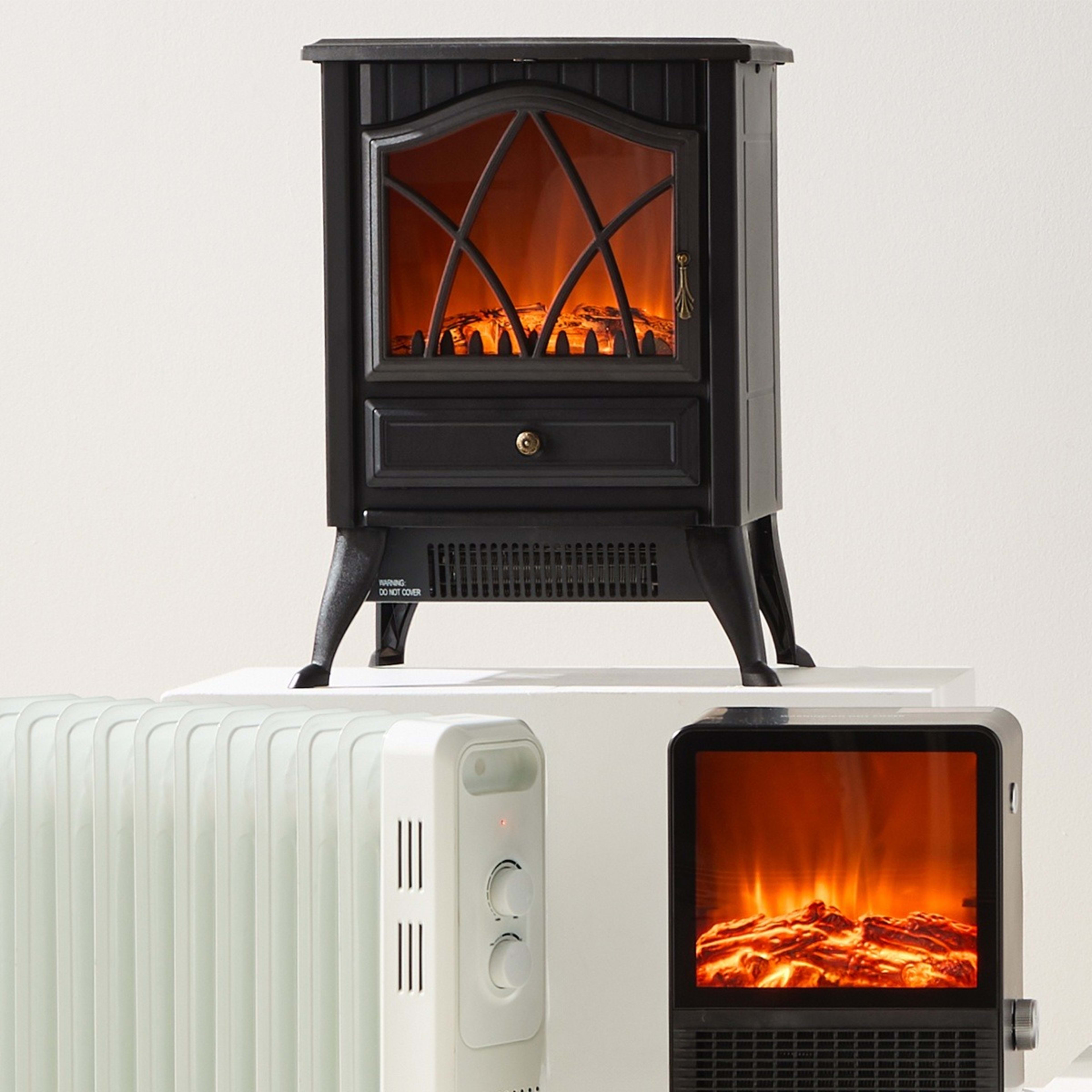 10 Electric  Fireplace Heater - Black, 10 of 10