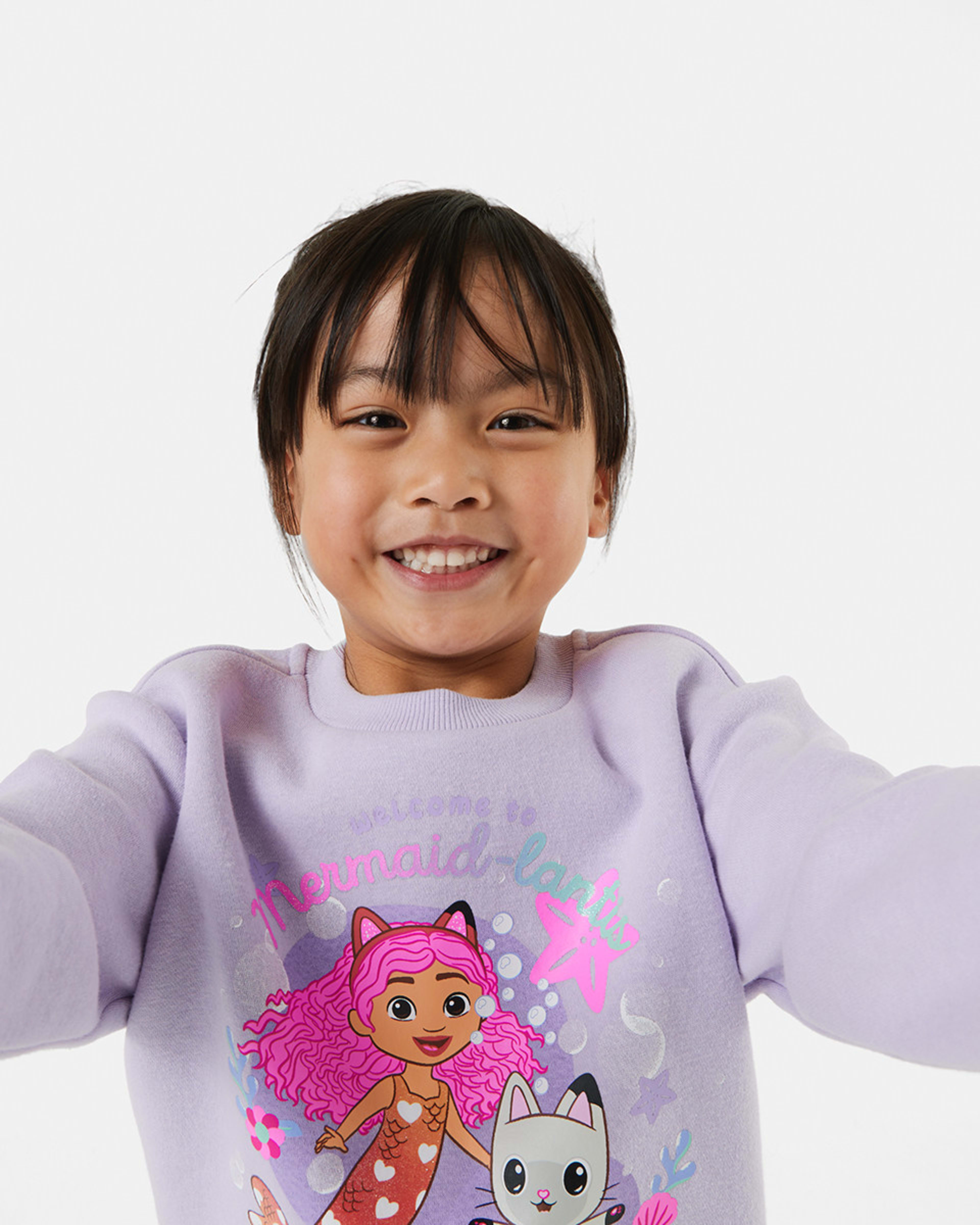 Gabby's Dollhouse License Crew Neck Sweatshirt Kmart