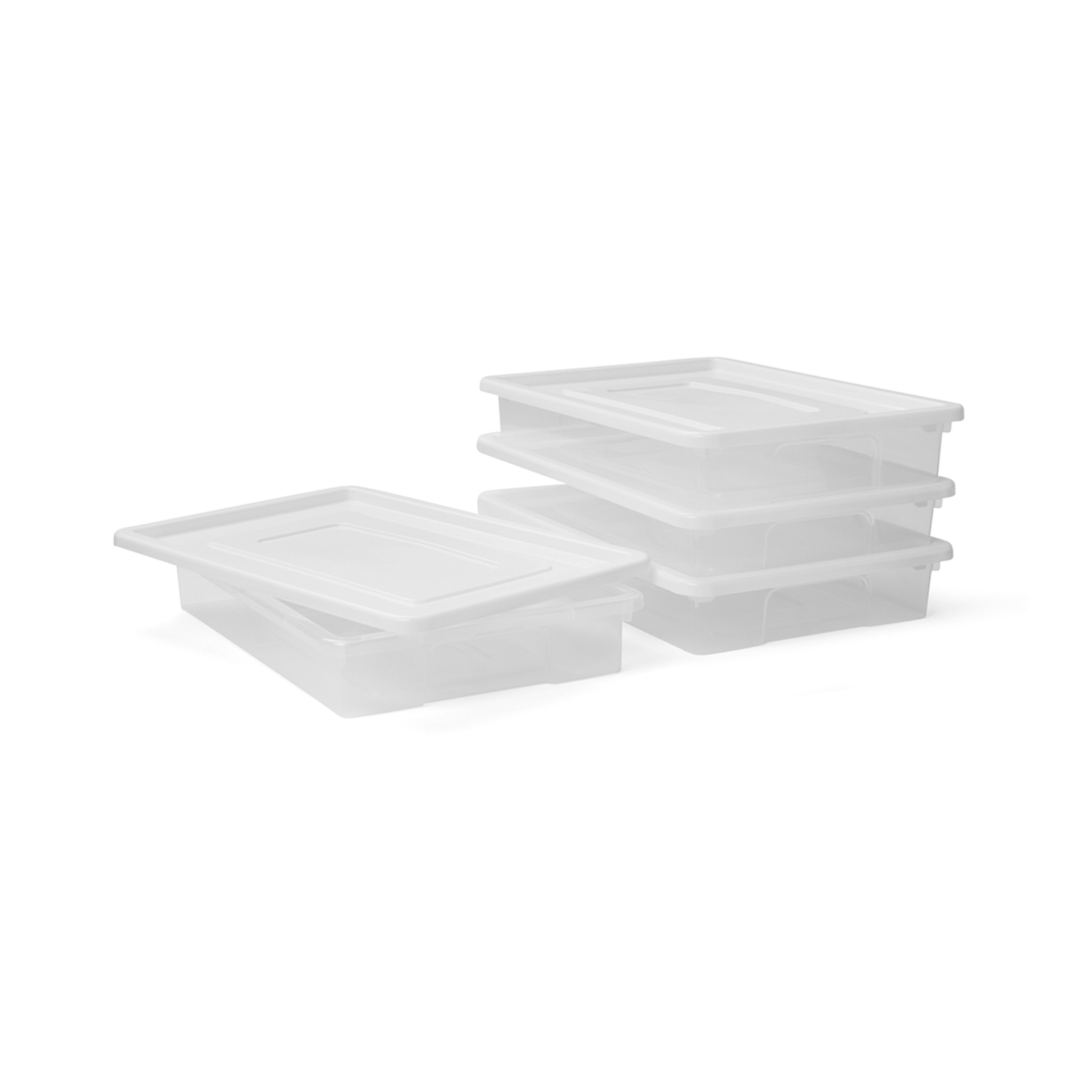 2 Set of 4 5L Storage Boxes with Lids, 2 of 5