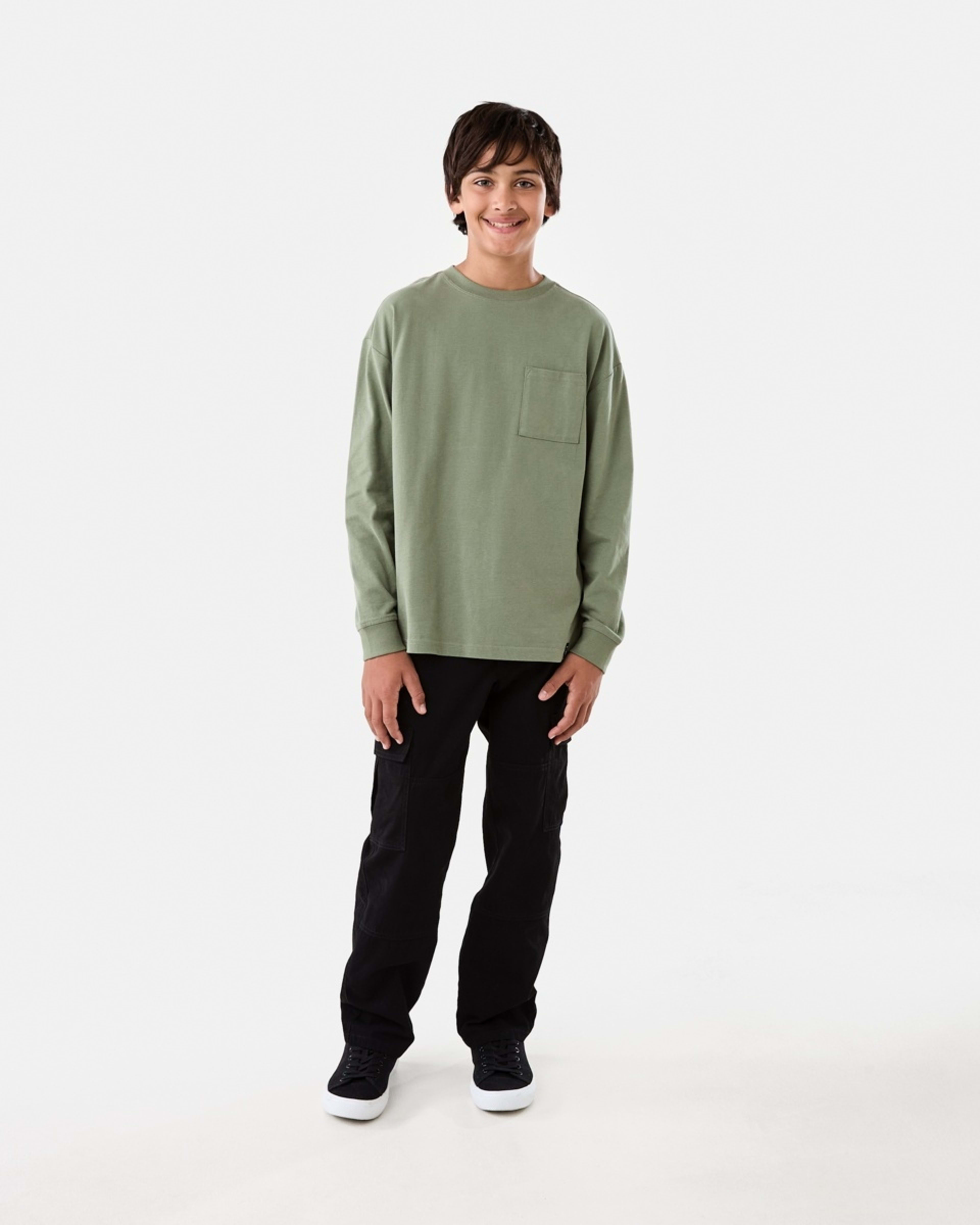 7 Heavyweight Oversized Long Sleeve T-shirt Sea Spray, 7 of 10