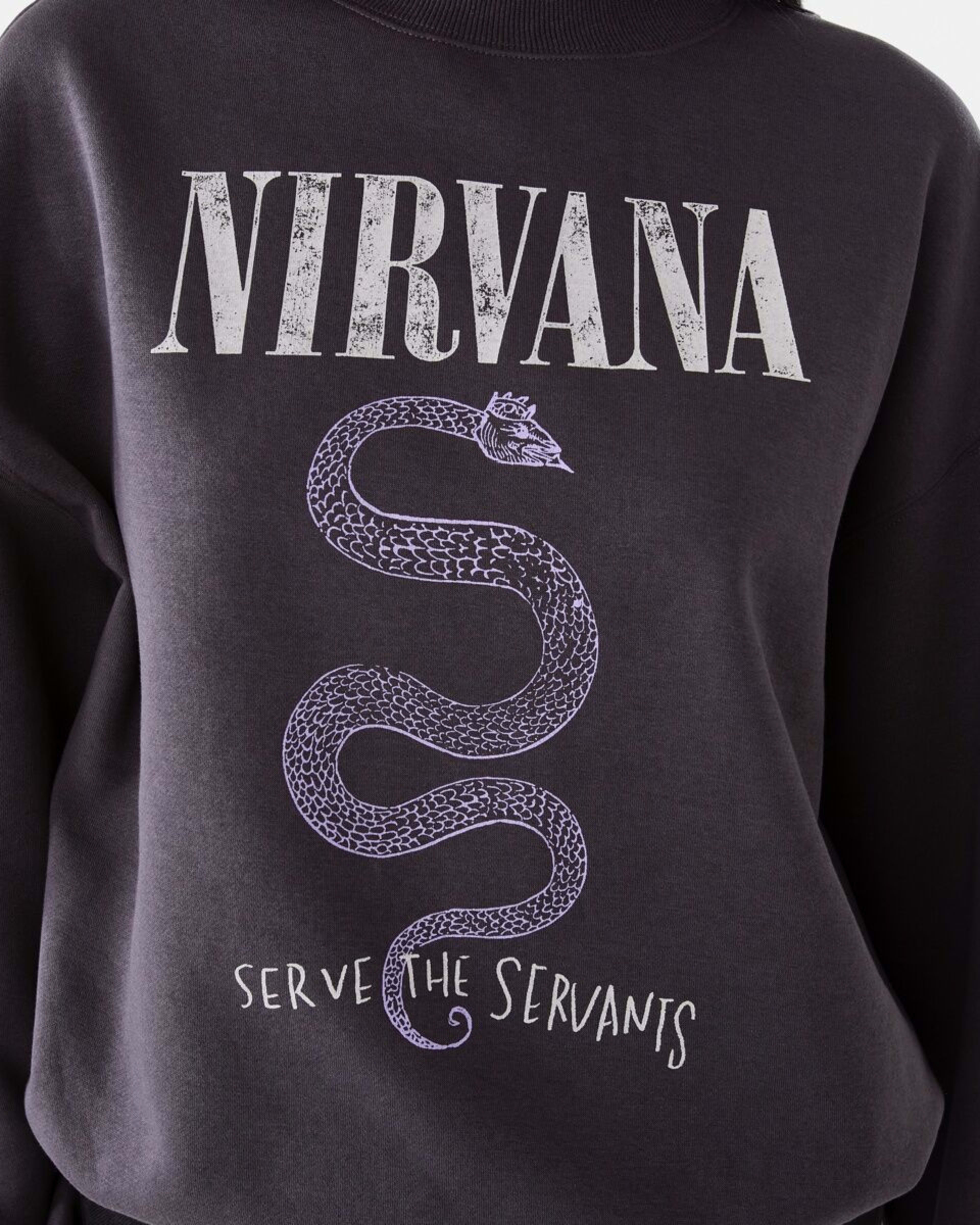 6 Long Sleeve Nirvana License Sweatshirt NIRVANA SNAKE, 6 of 8
