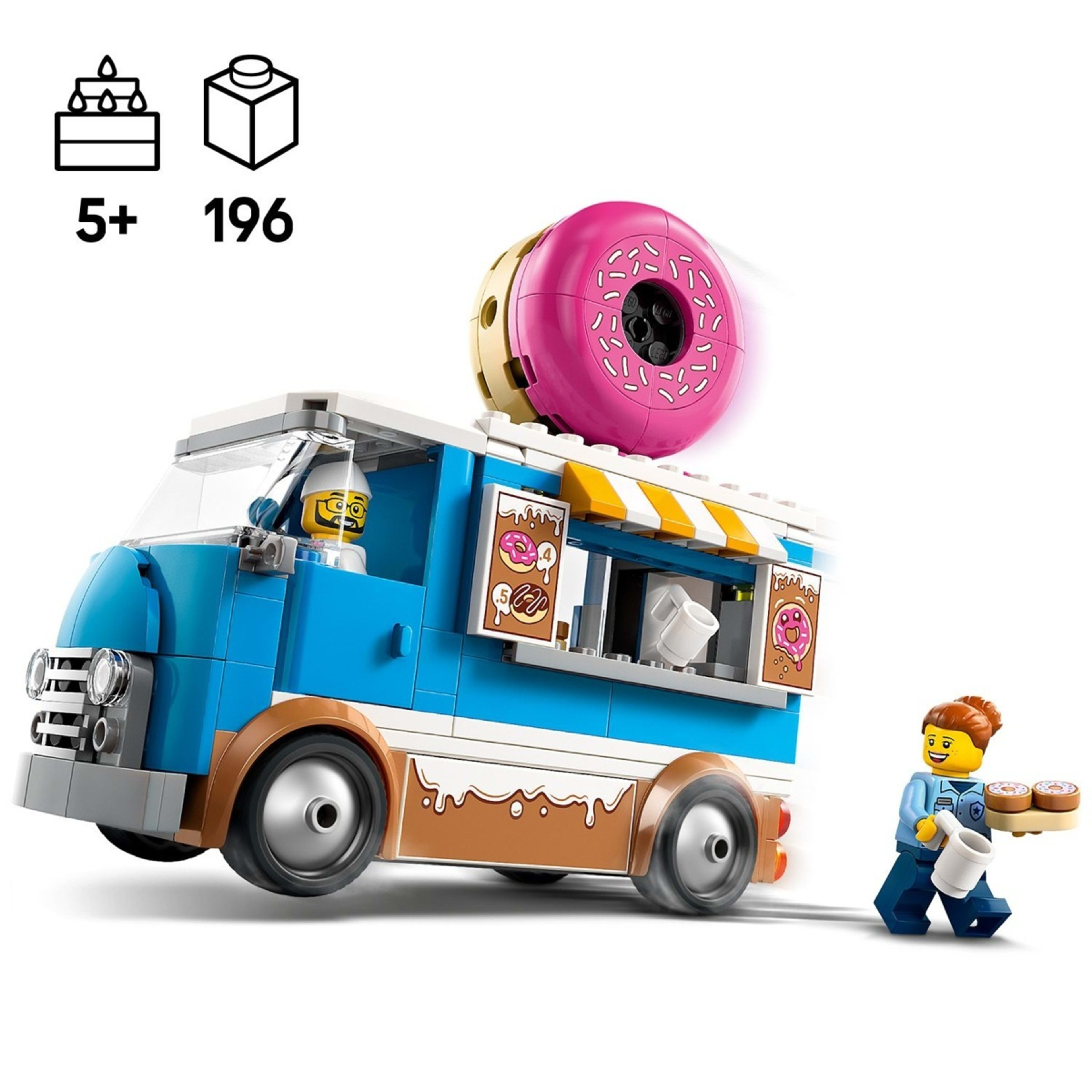 4 LEGO City Doughnut Truck 60452, 4 of 10