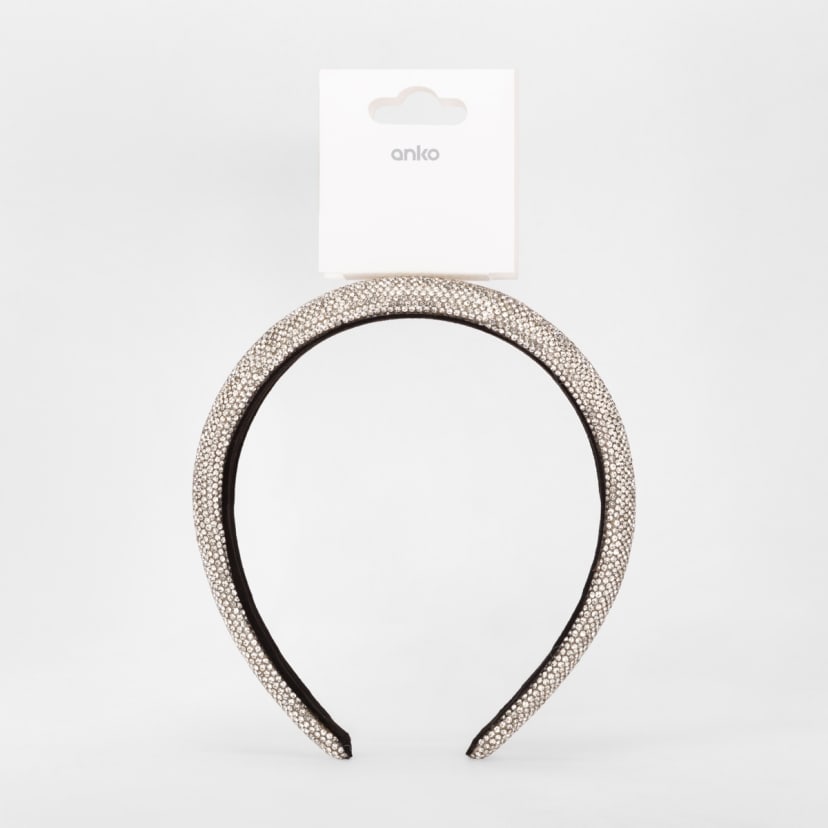 Jewelled Headband Silver Tone Kmart