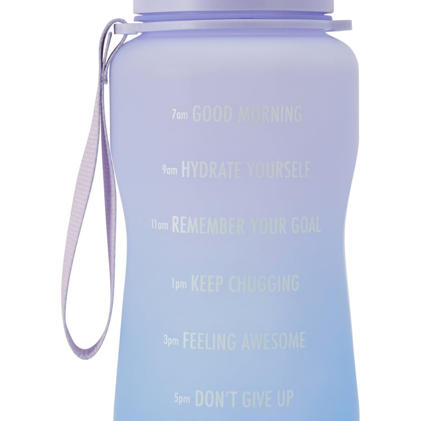 2.1L Purple Ombre Daily Intake Flip Lid Drink Bottle Kmart NZ