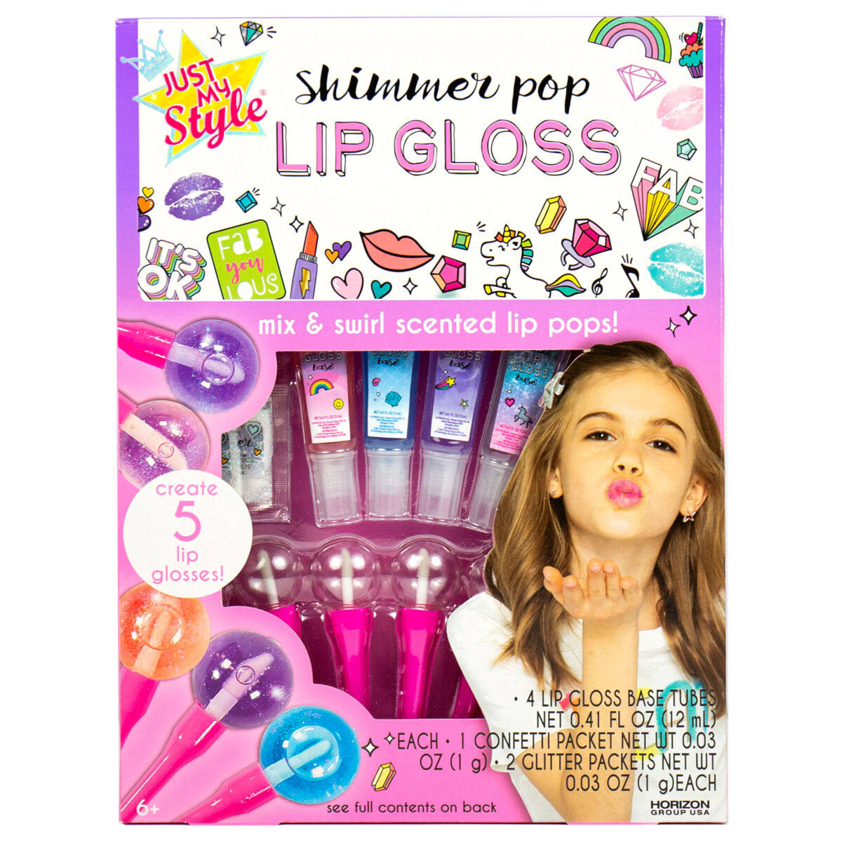 Just My Style Shimmer Pop Lip Gloss - Kmart