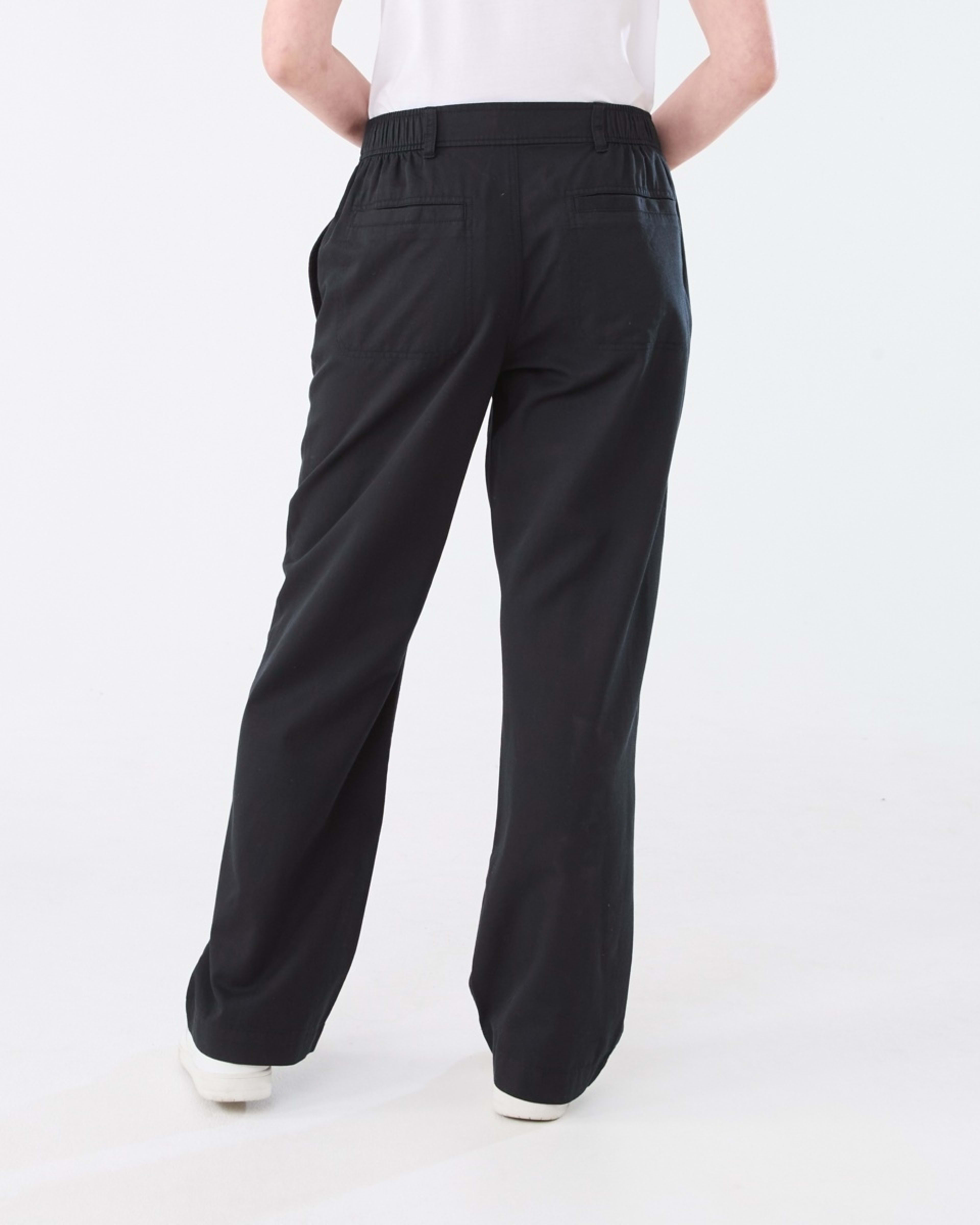 3 Relaxed Wide Leg Pants BLACK, 3 of 5