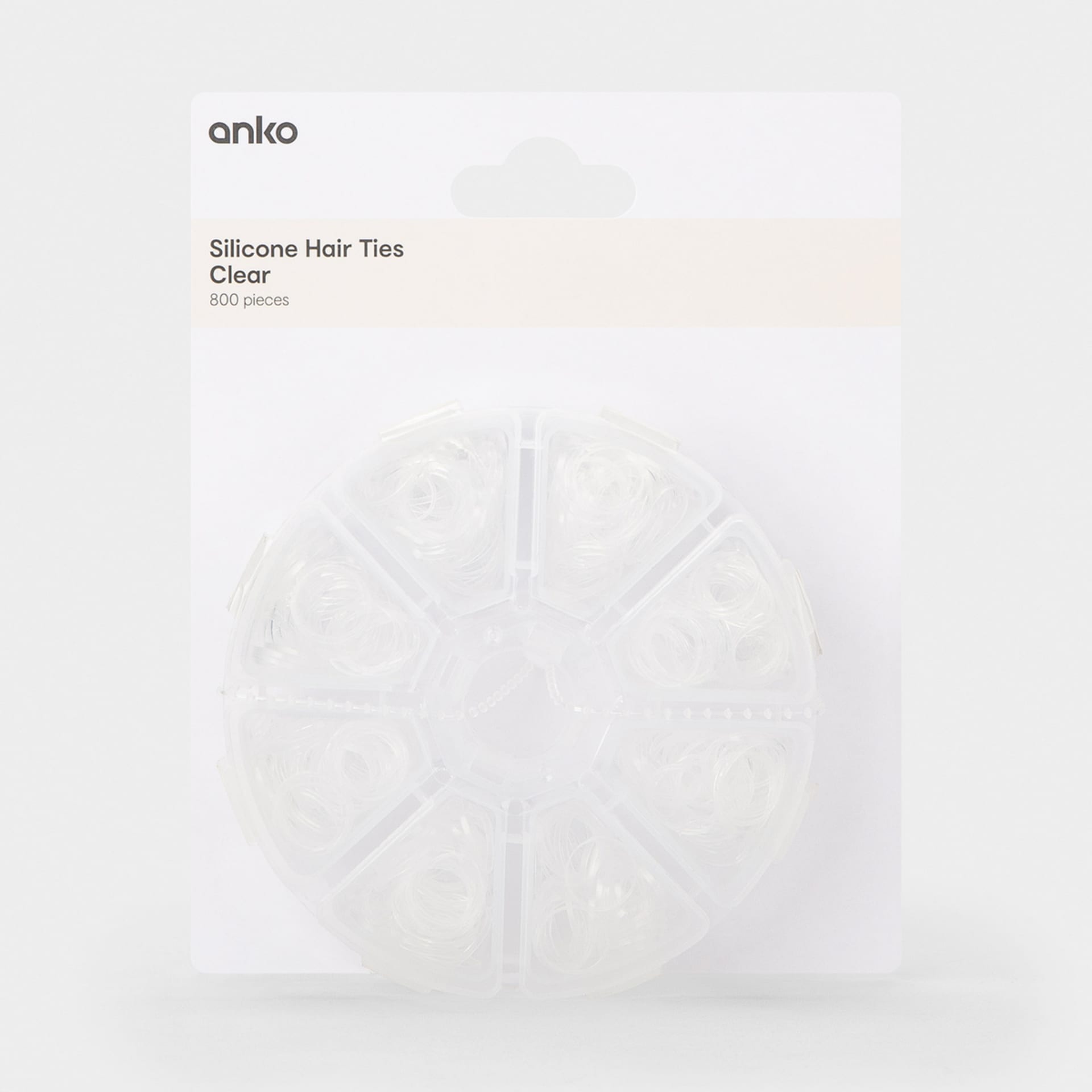 Silicone Hair Ties Clear Kmart