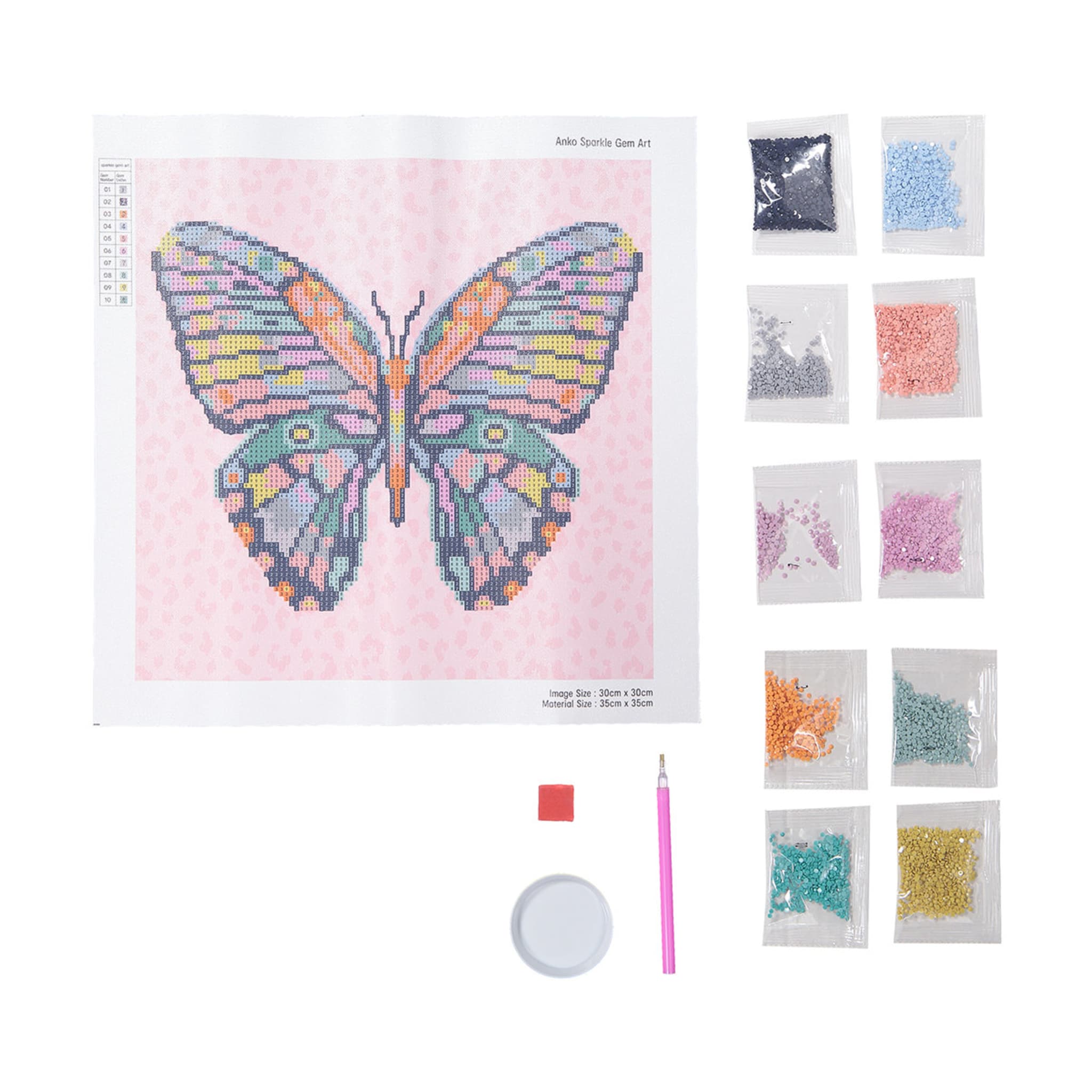 Sparkle Gem Art Butterfly Kmart
