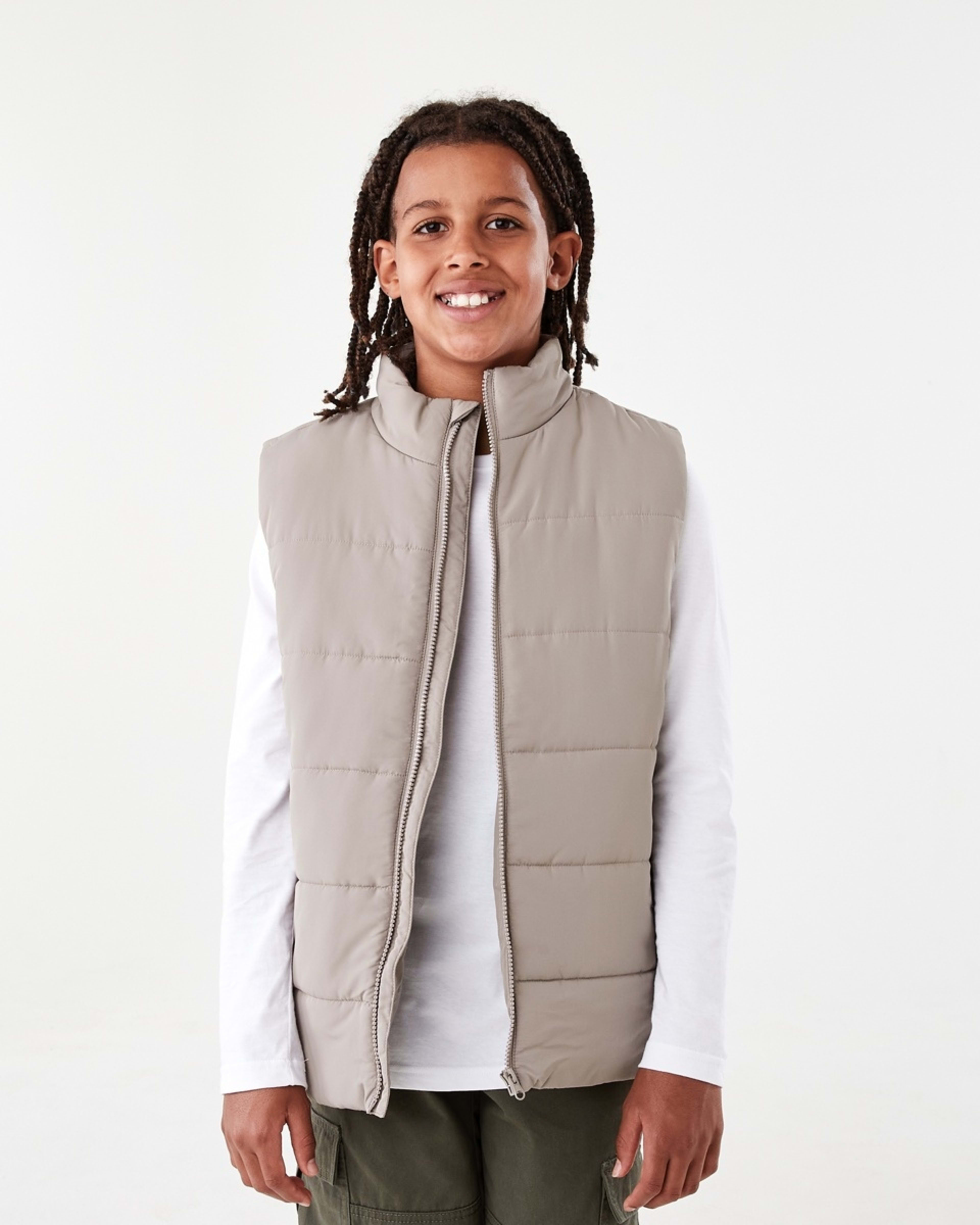 1 Basic Puffer Vest Moon Rock, 1 of 10